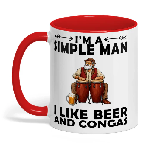 Congas-simple-man-mug