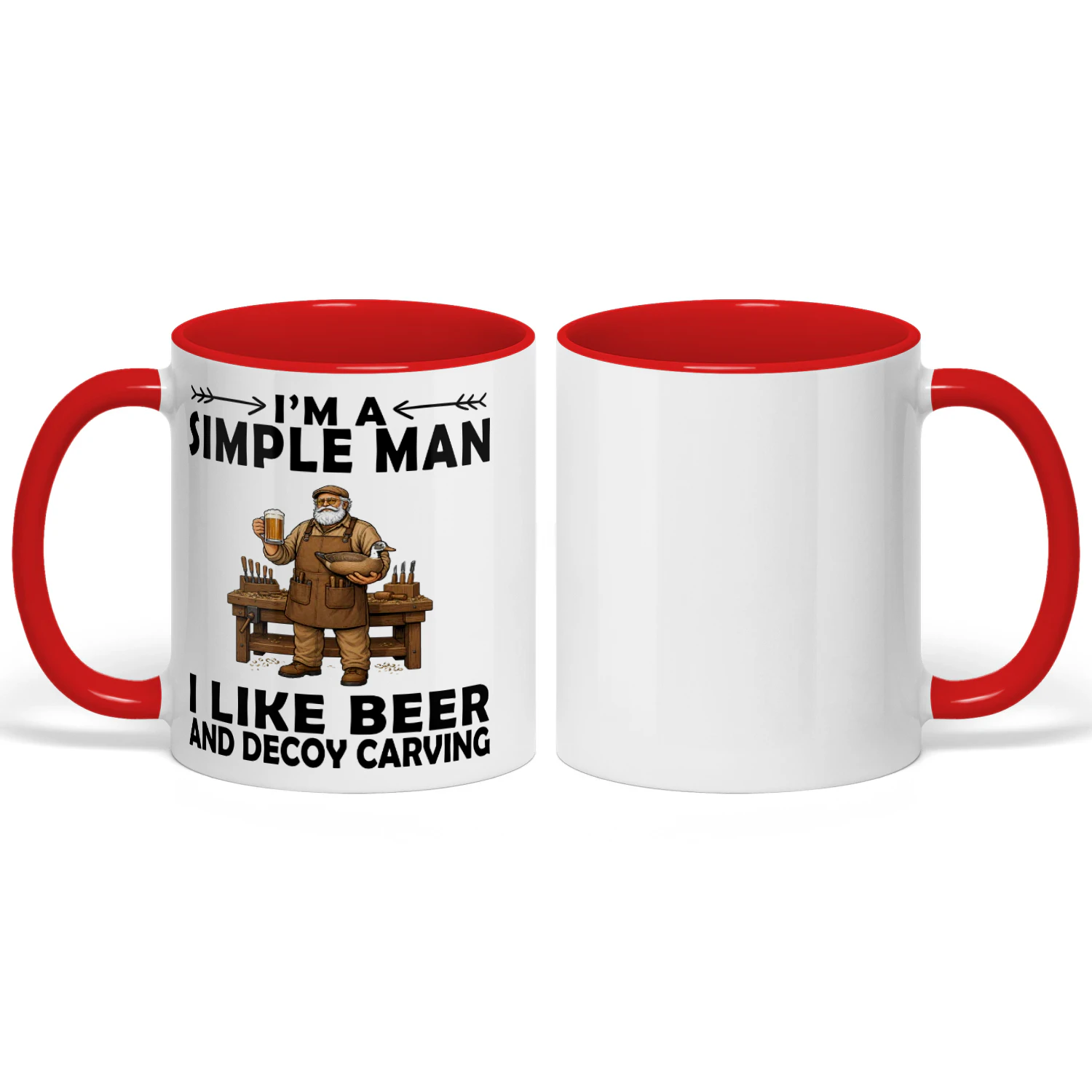 Decoy-Carving-simple-man-mug