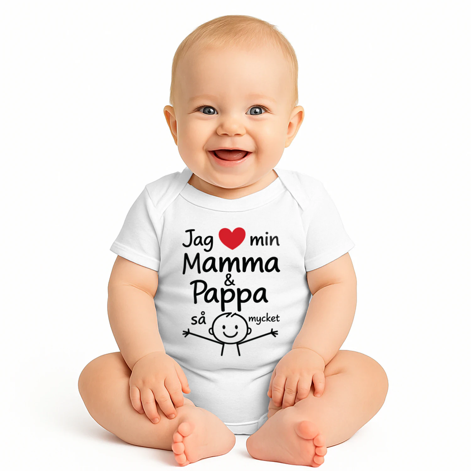 Jag ❤️ Mamma & Pappa — Babybody