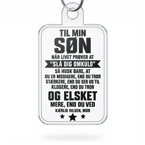 TIL MIN SØN NÅR LIVET PRØVER AT