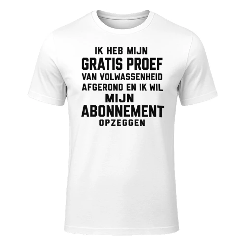 Abonnement opzeggen