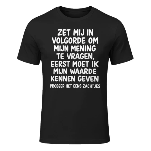Mijn mening en waarde