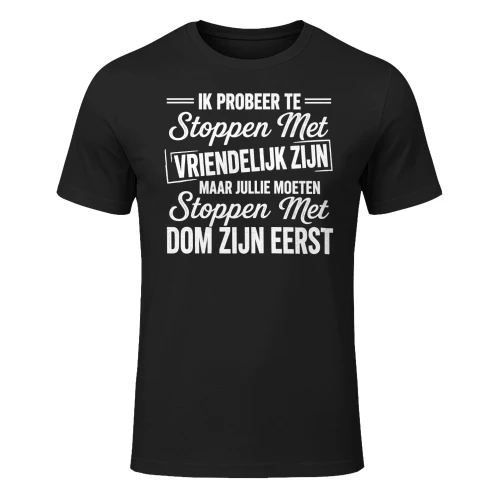 Stop met dom zijn