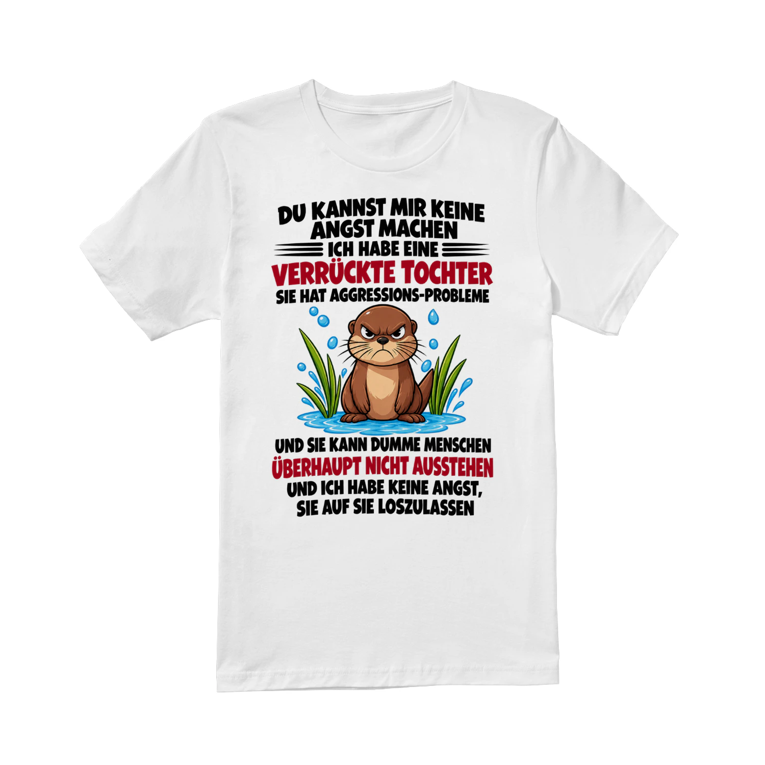 Verrückte Tochter Shirt – Lustiges Geschenk für Eltern.