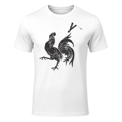Bold, cocky rooster design with a confident