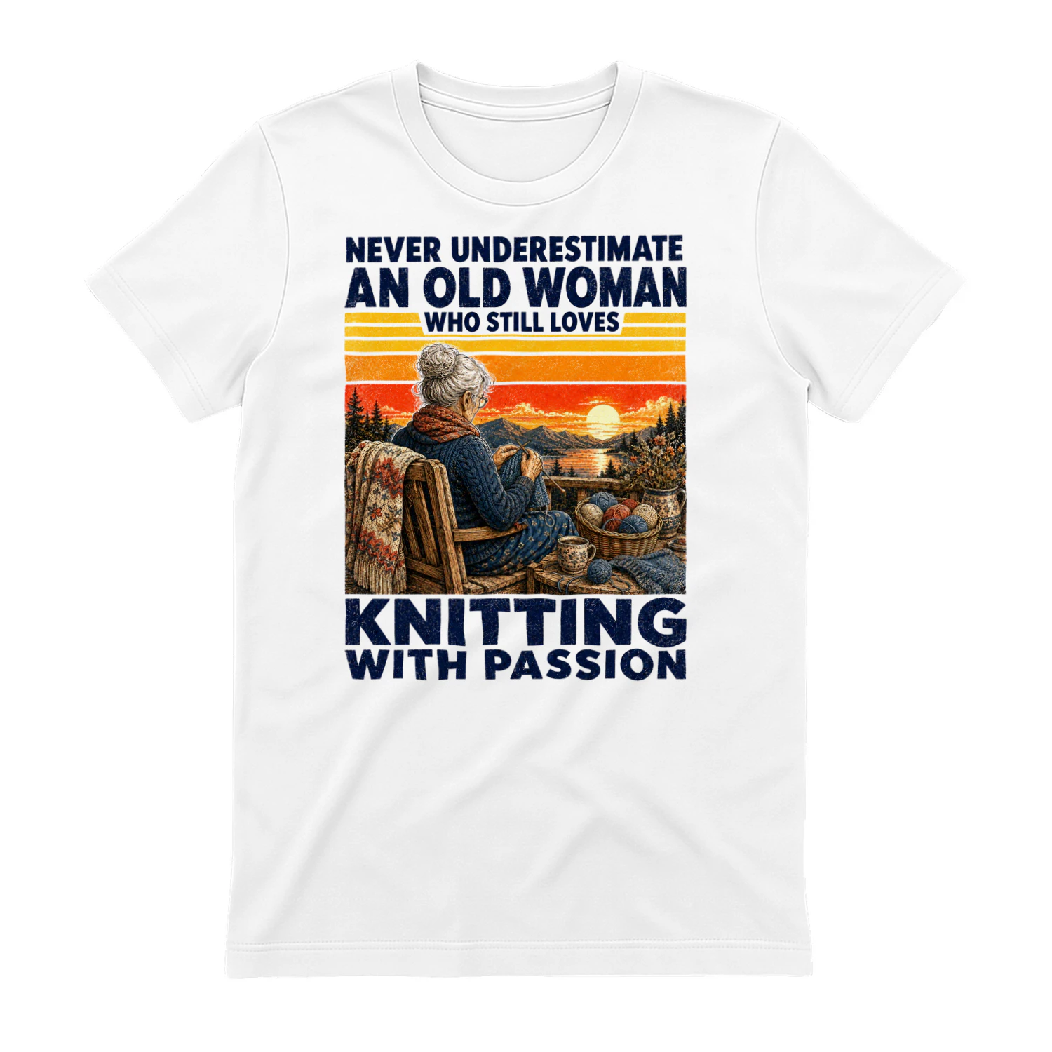 TEU1068 Woman Knitting