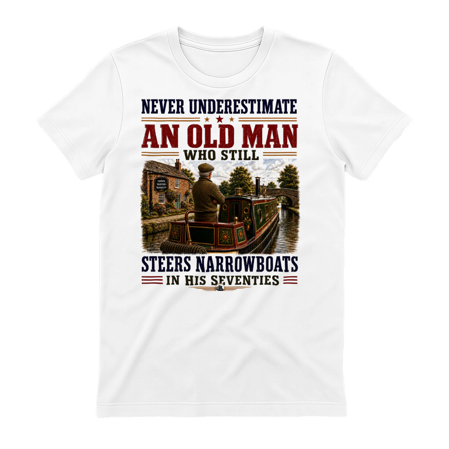 Old Man Steers Narrowboats