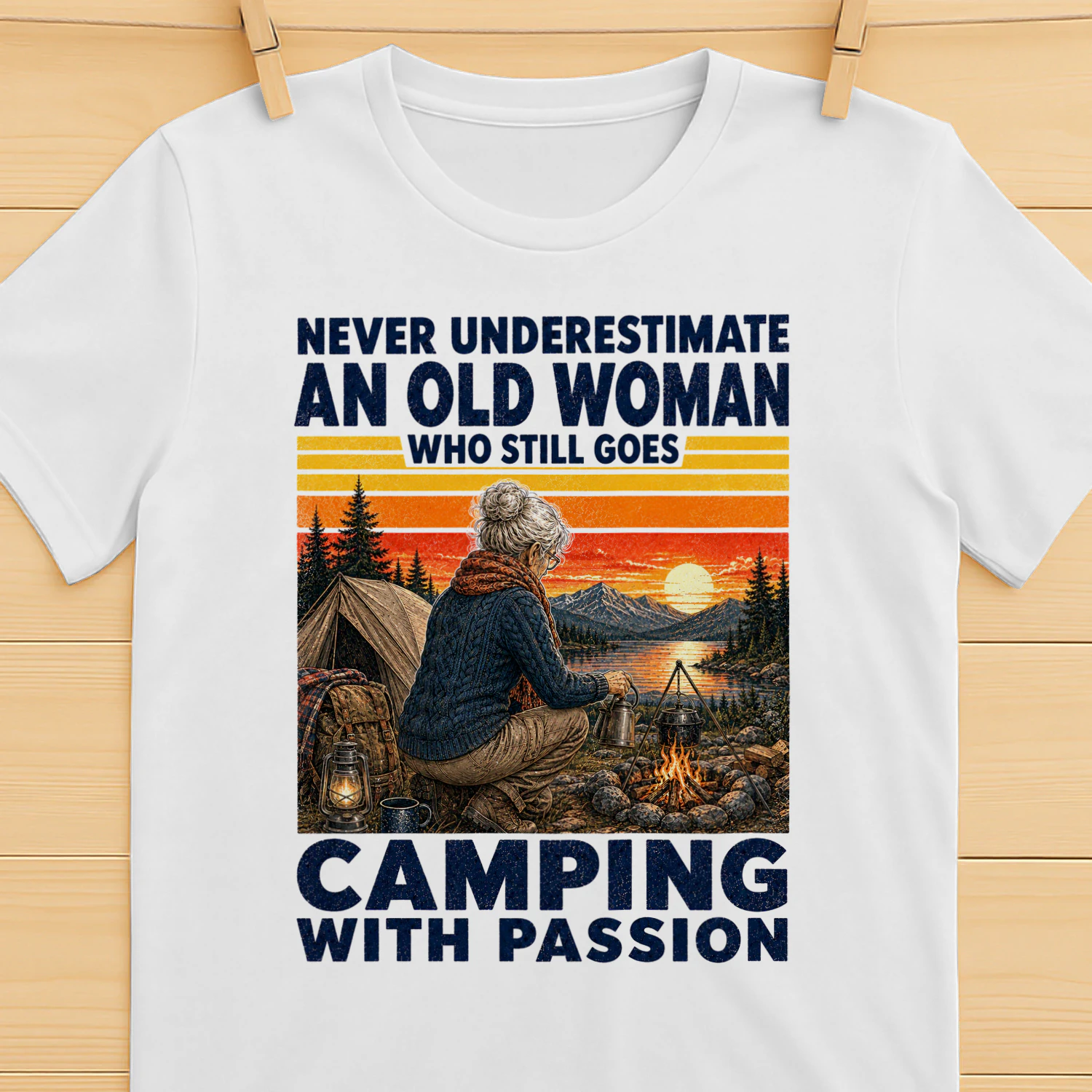 TEU1048 Woman Camping