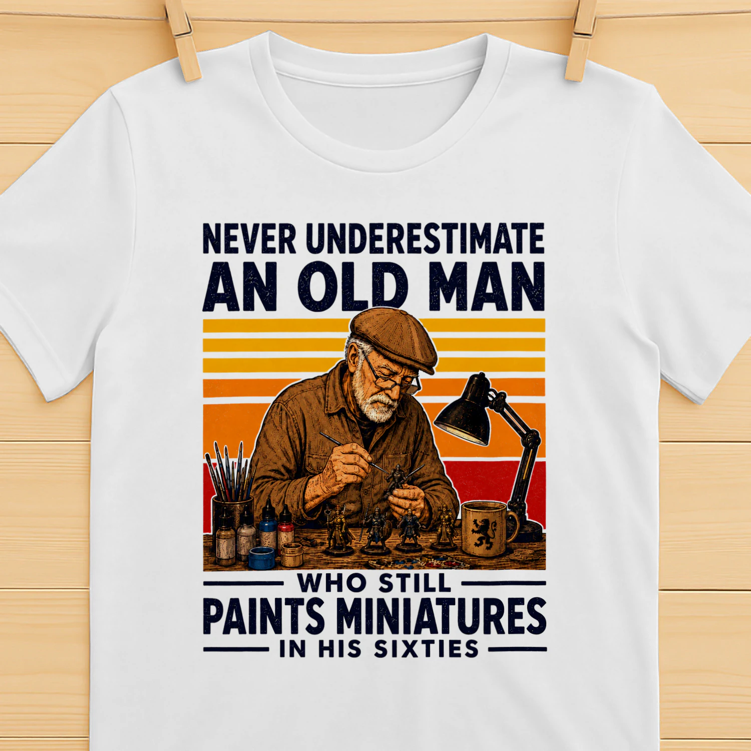 TEU0625 Paints Miniatures In His Sixties