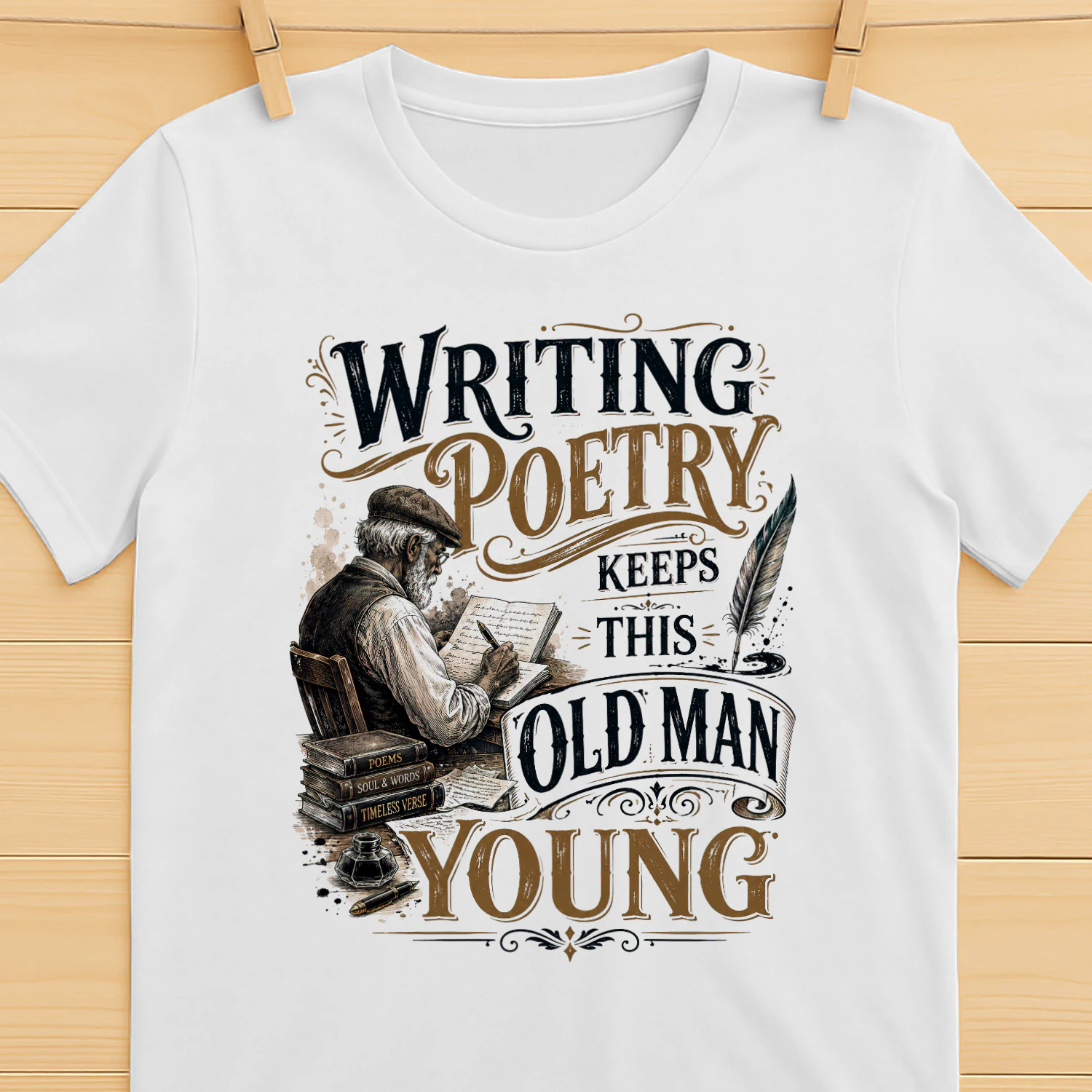 TEU0340 Writing Poetry Keeps This Old Man Young