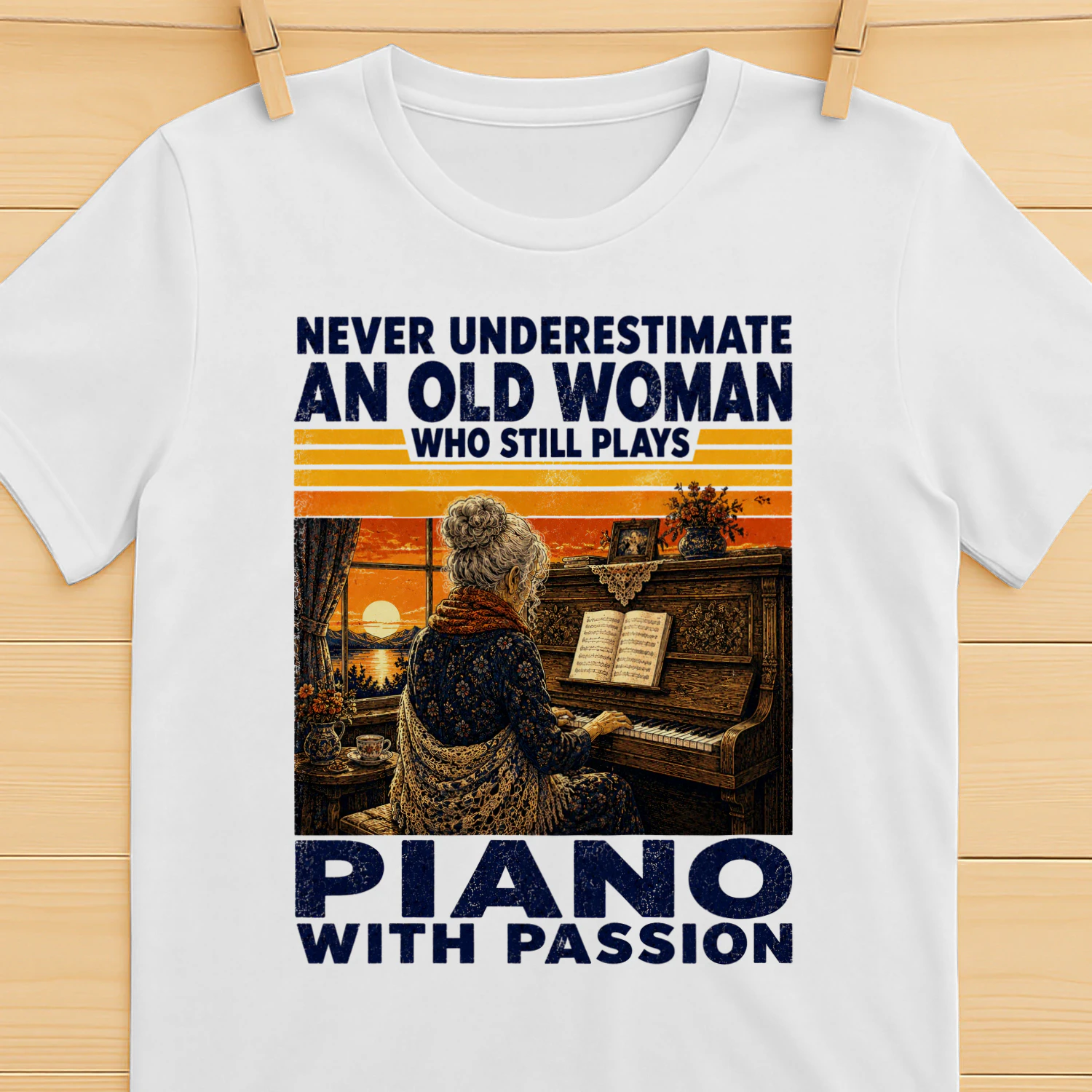 TEU1074 Woman Piano