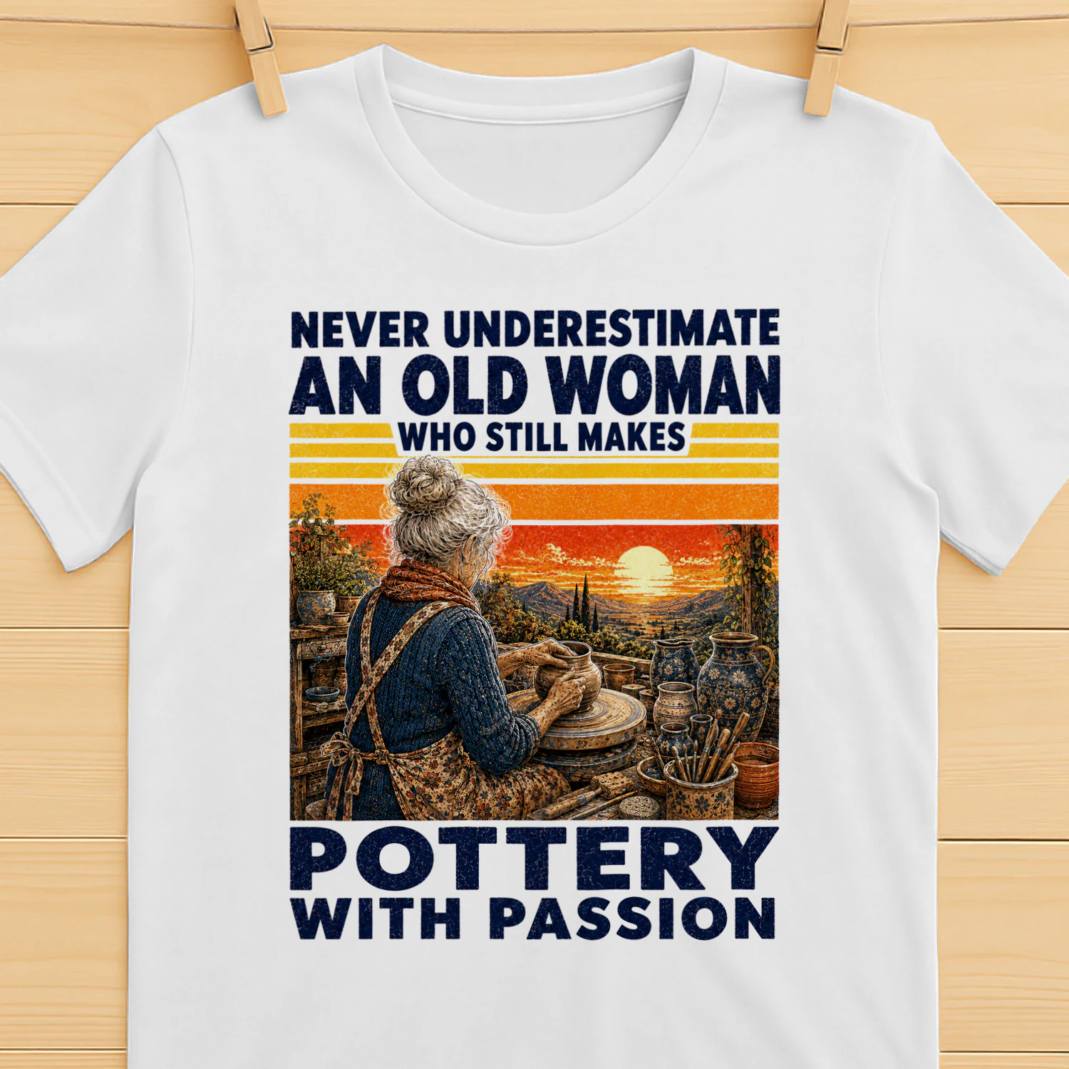 TEU1080 Woman Pottery