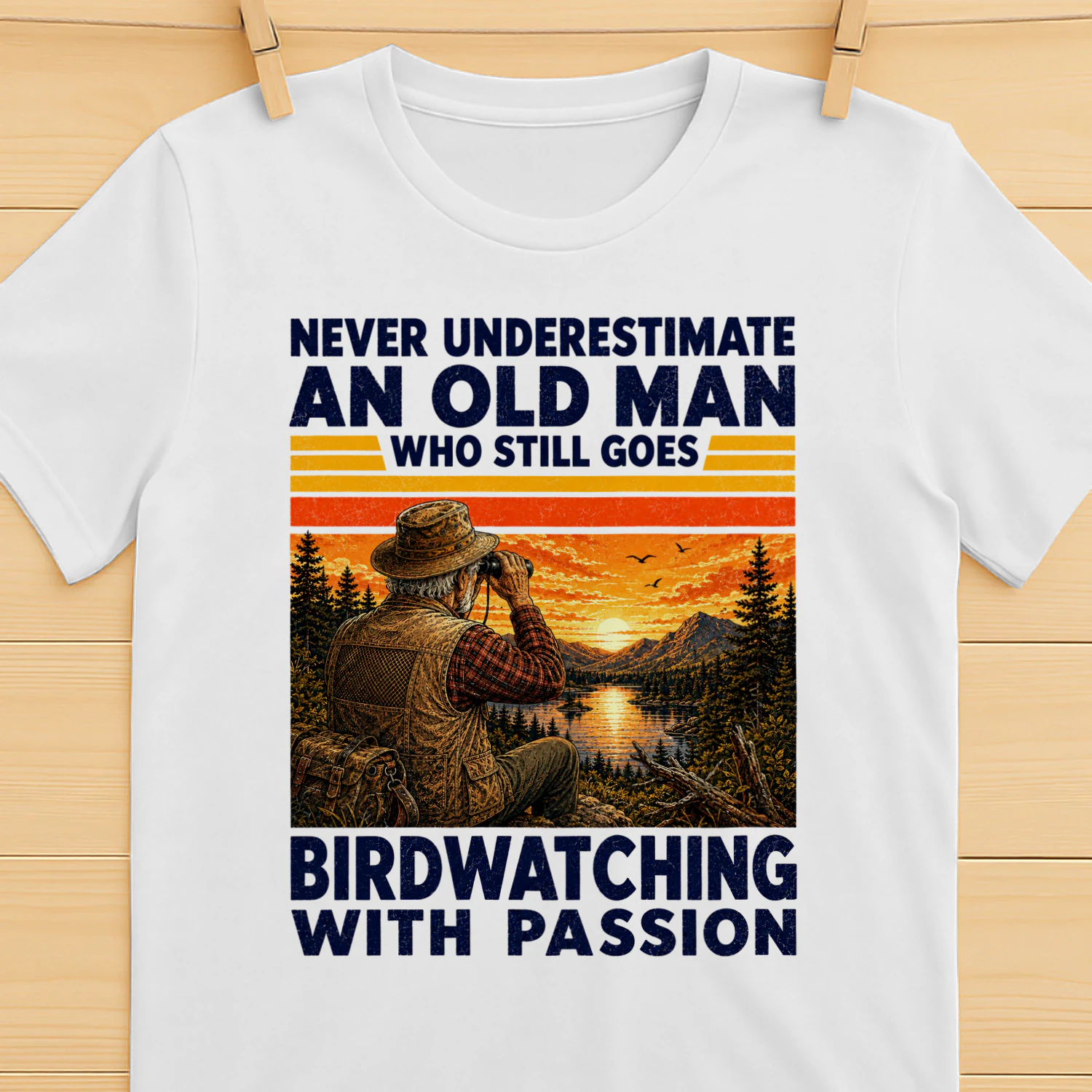 TEU1121 Man Birdwatching