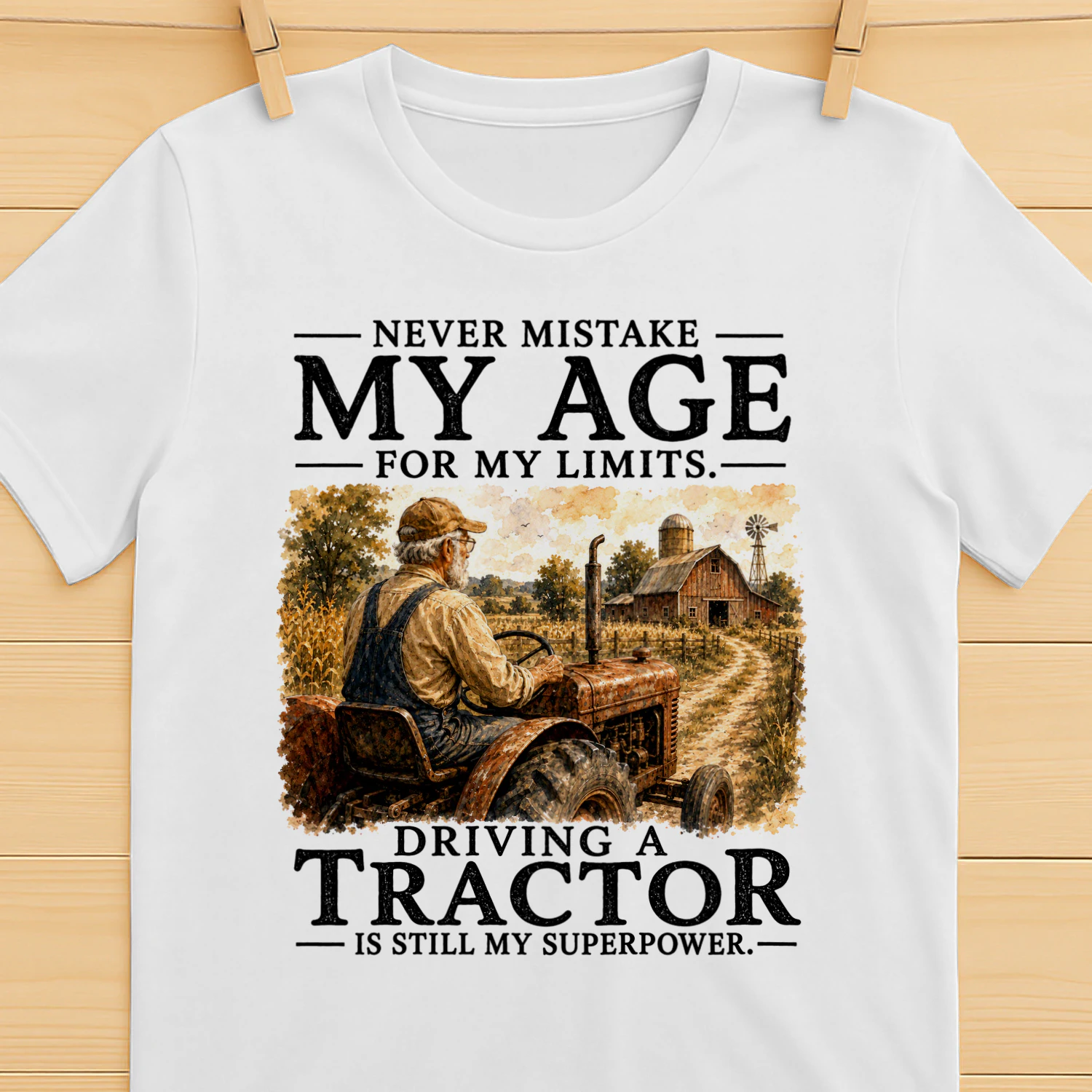 TEU0586 My Age - Driving A Tractor