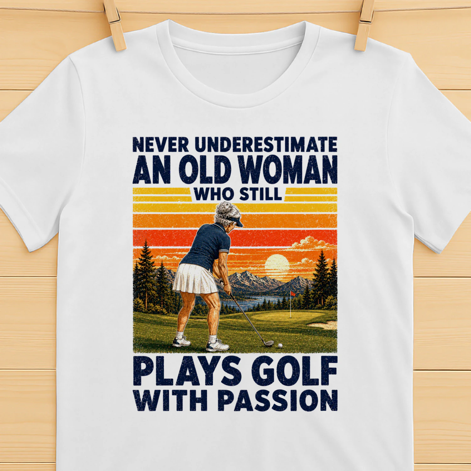 TEU1076 Woman Plays Golf