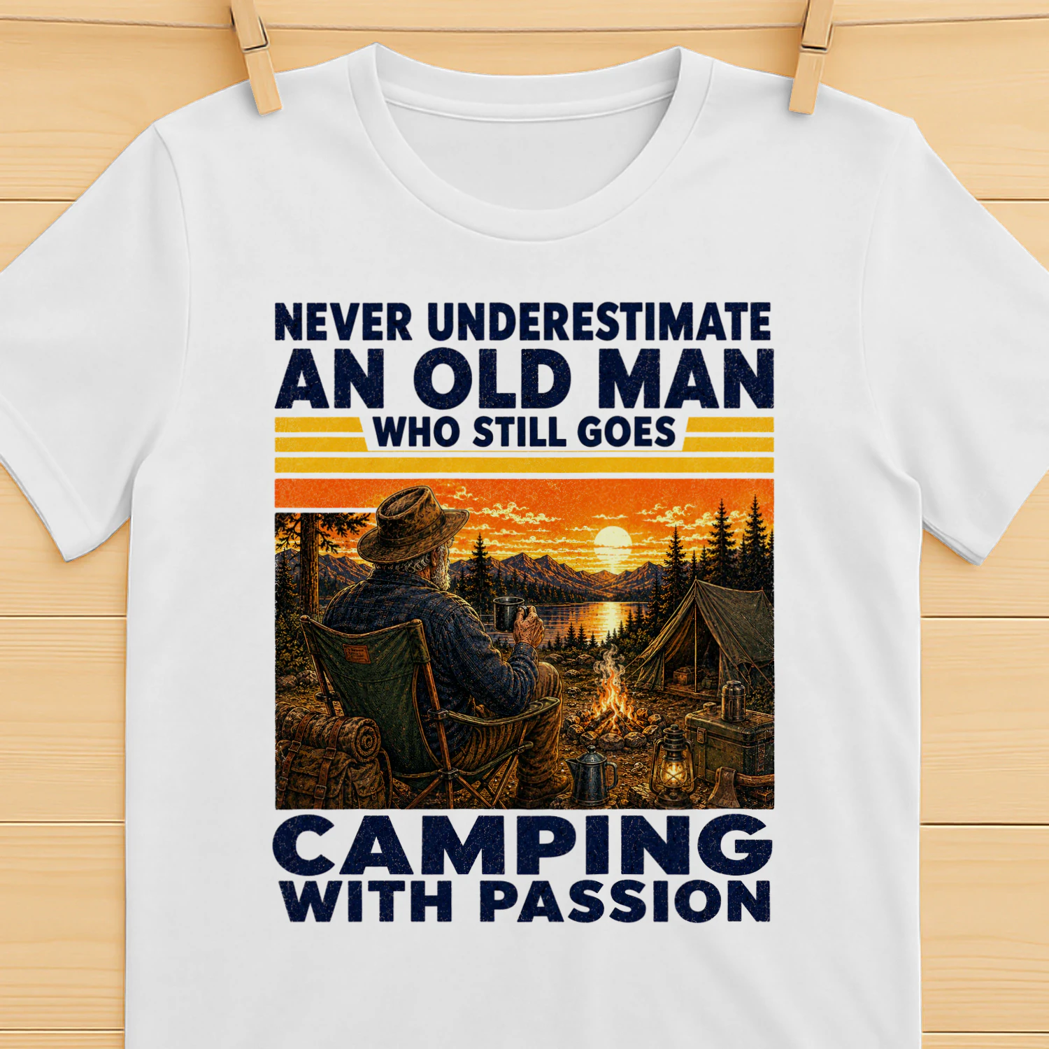 TEU1124 Man Camping