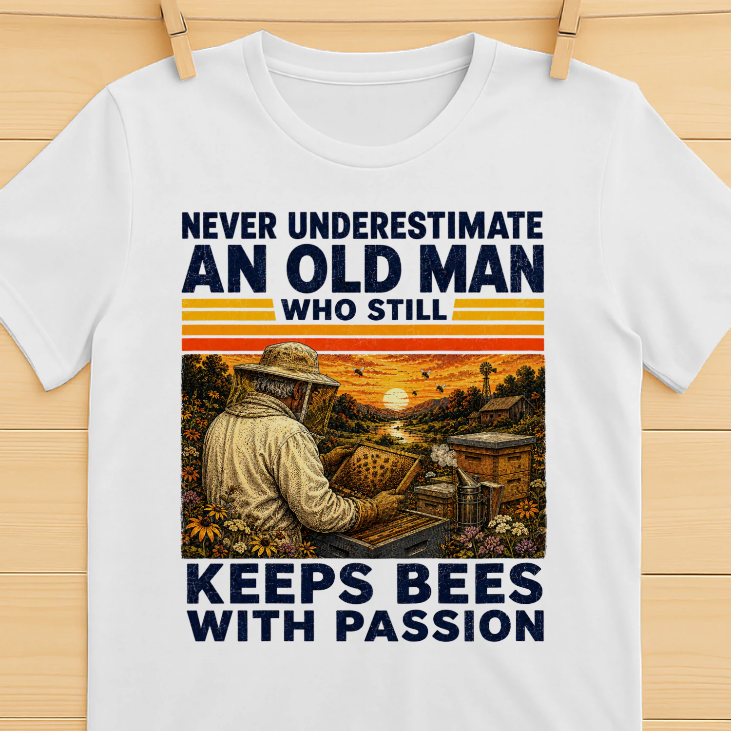 TEU1143 Man Keeps Bees