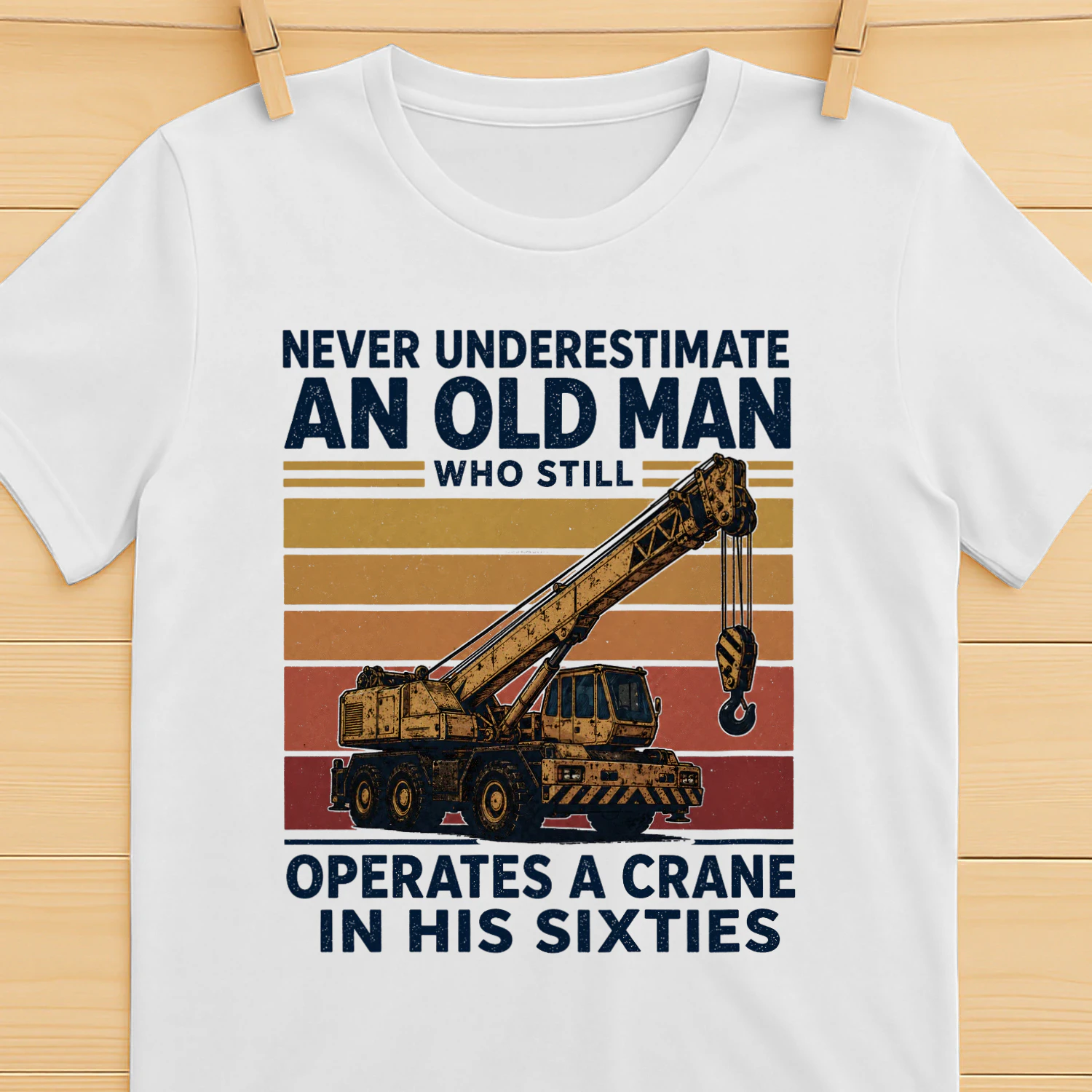 Operates A Crane