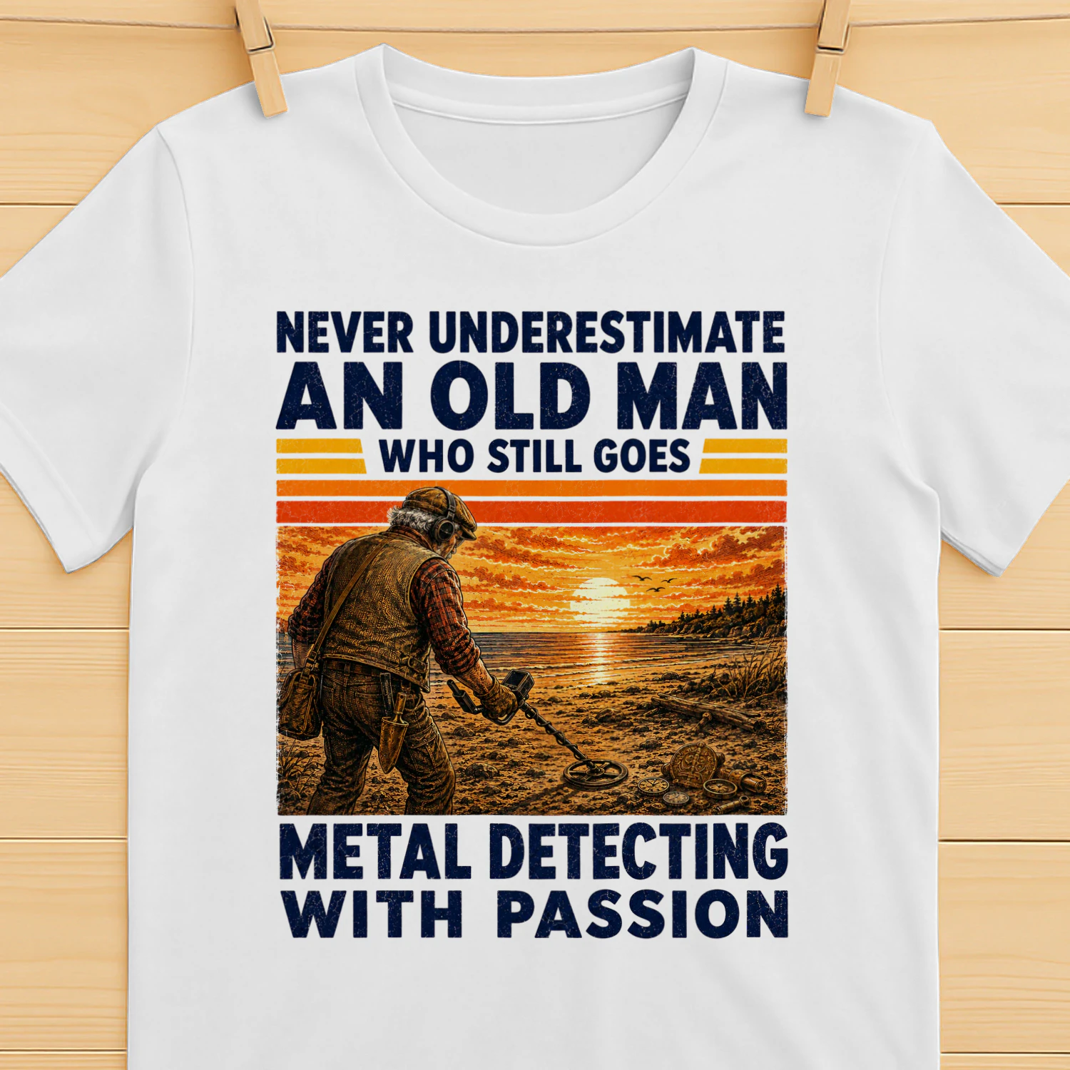 TEU1145 Man Metal Detecting