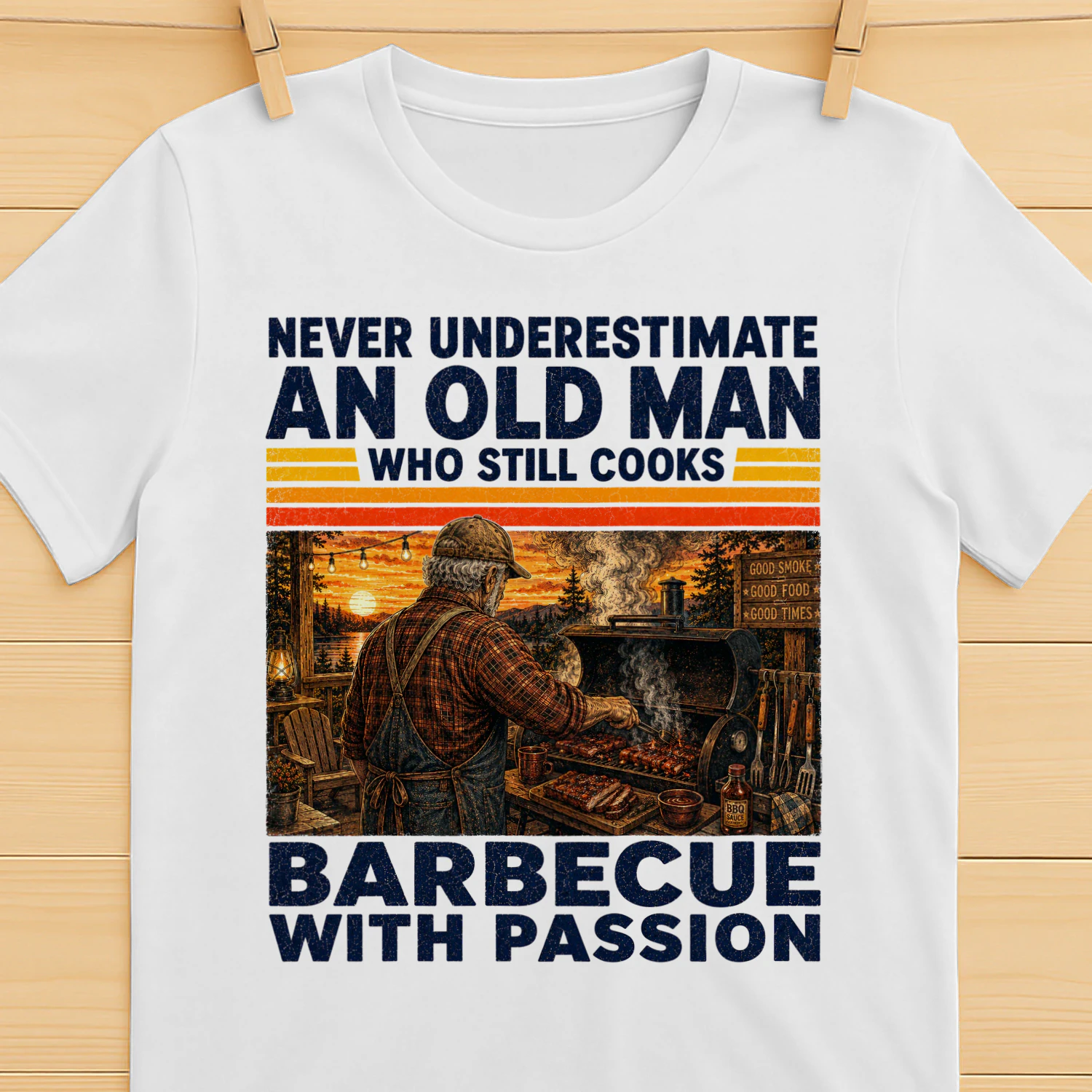 TEU1119 Man Barbecue
