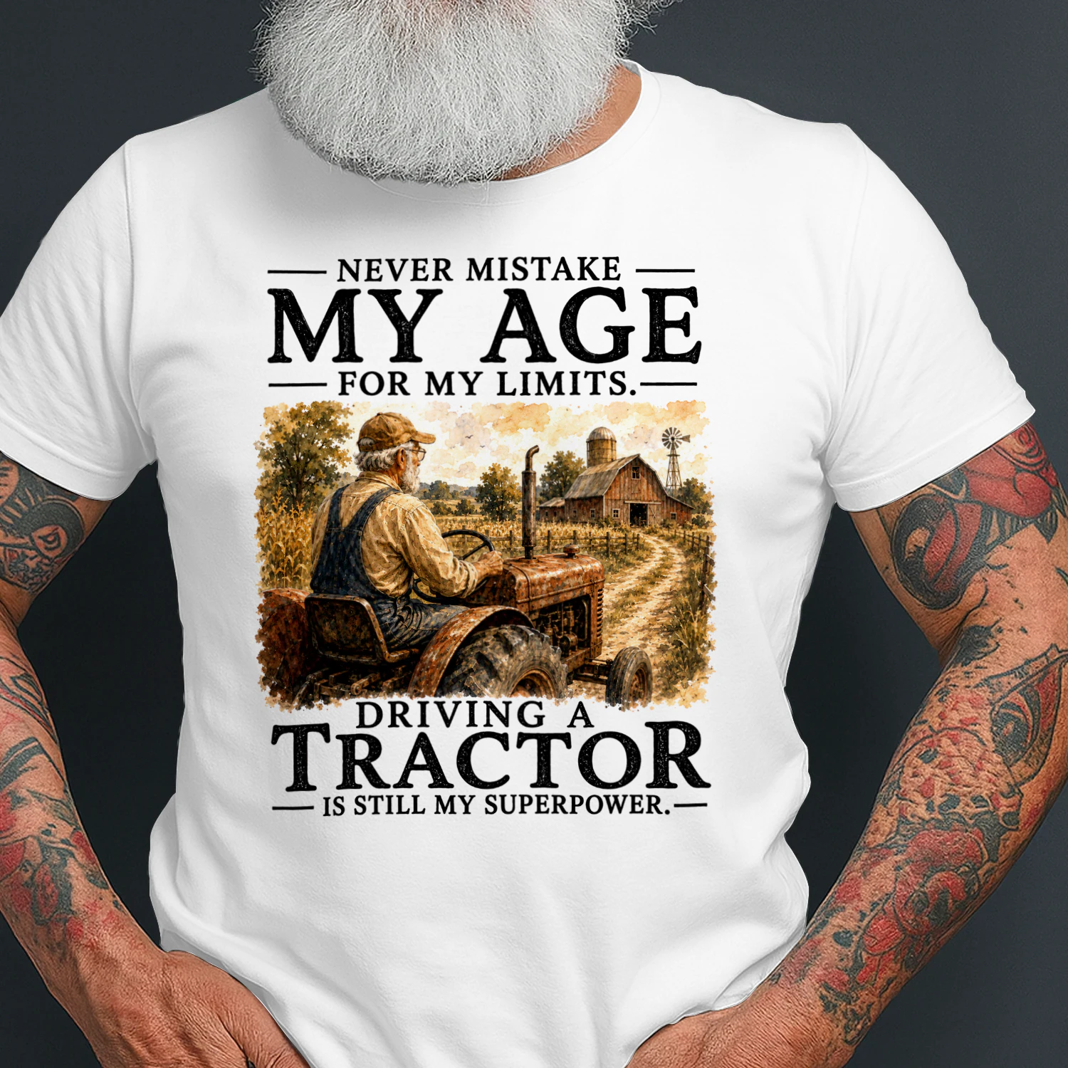 TEU0586 My Age - Driving A Tractor