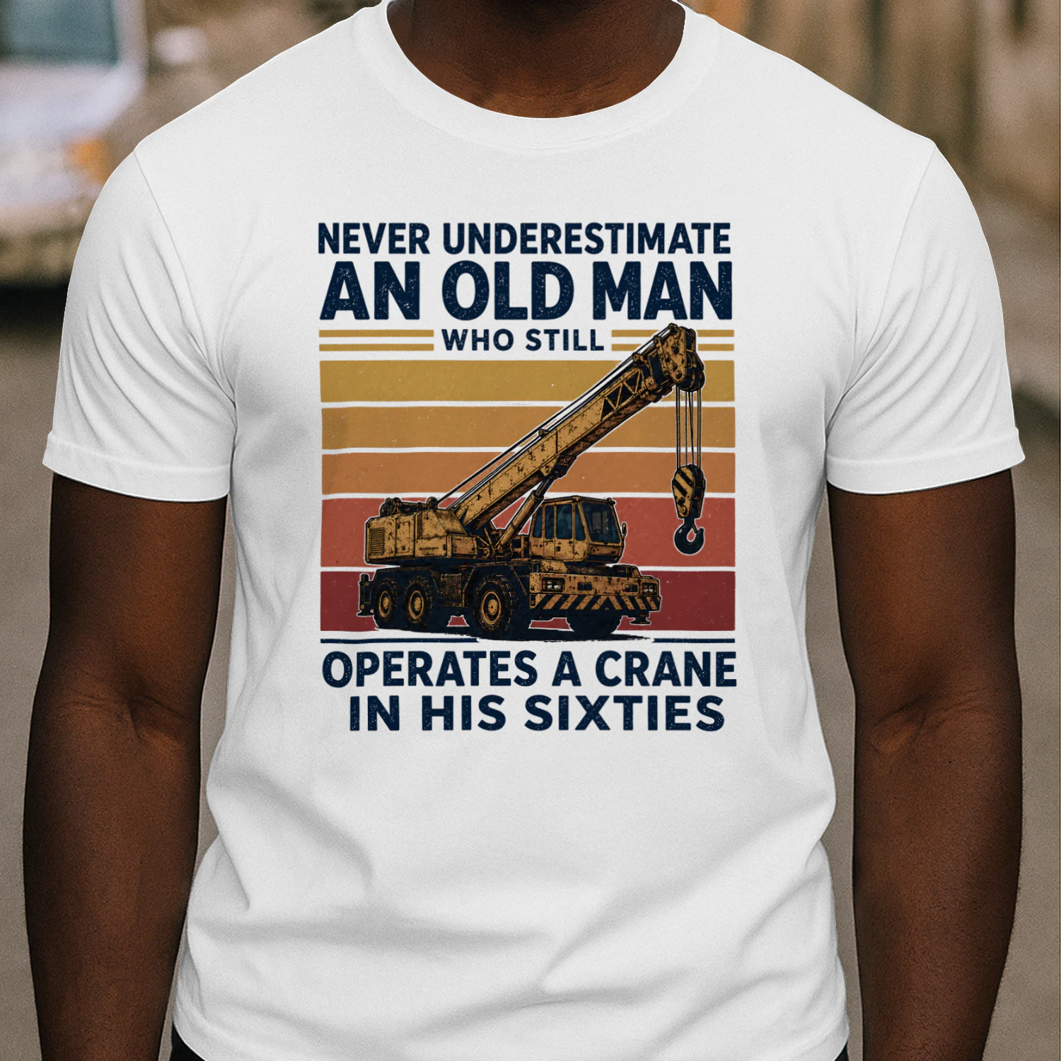 Operates A Crane