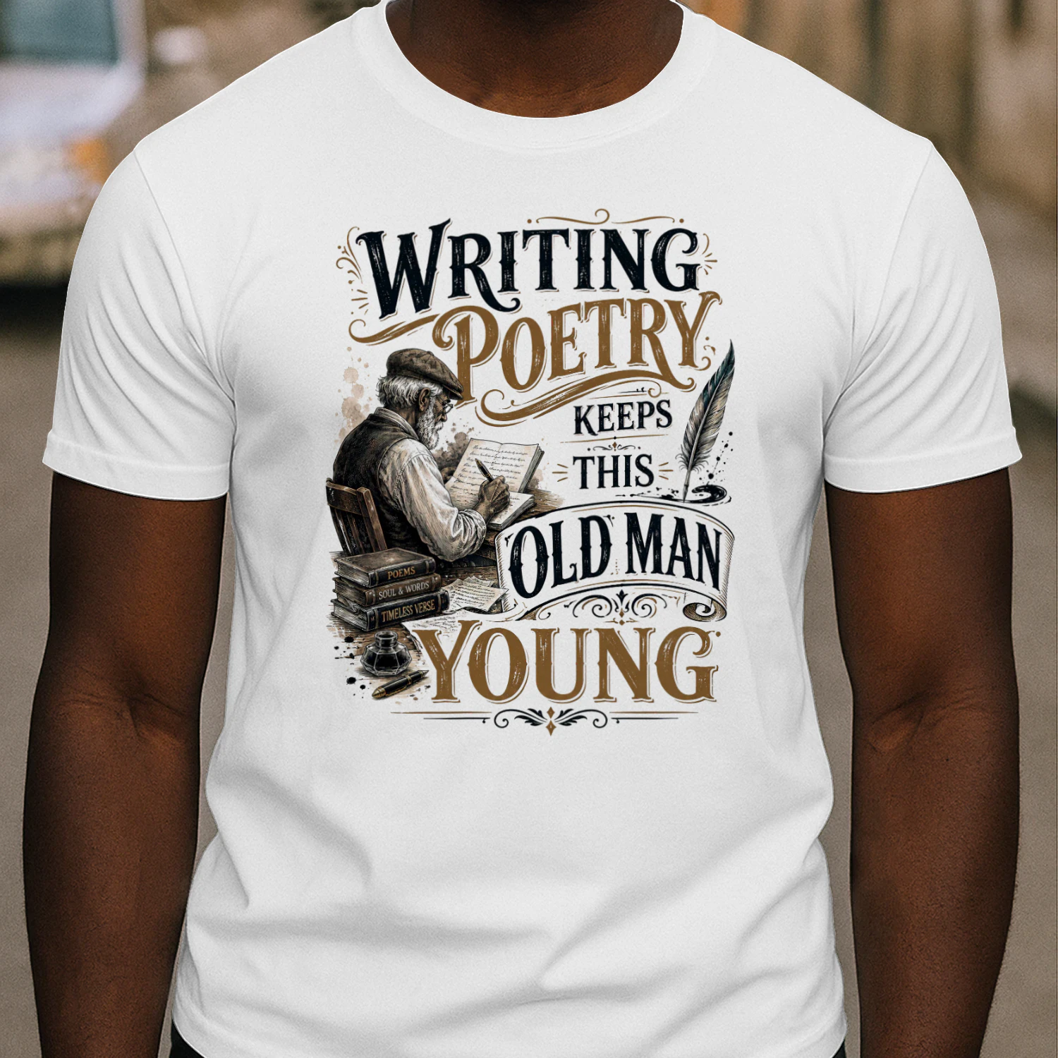 TEU0340 Writing Poetry Keeps This Old Man Young