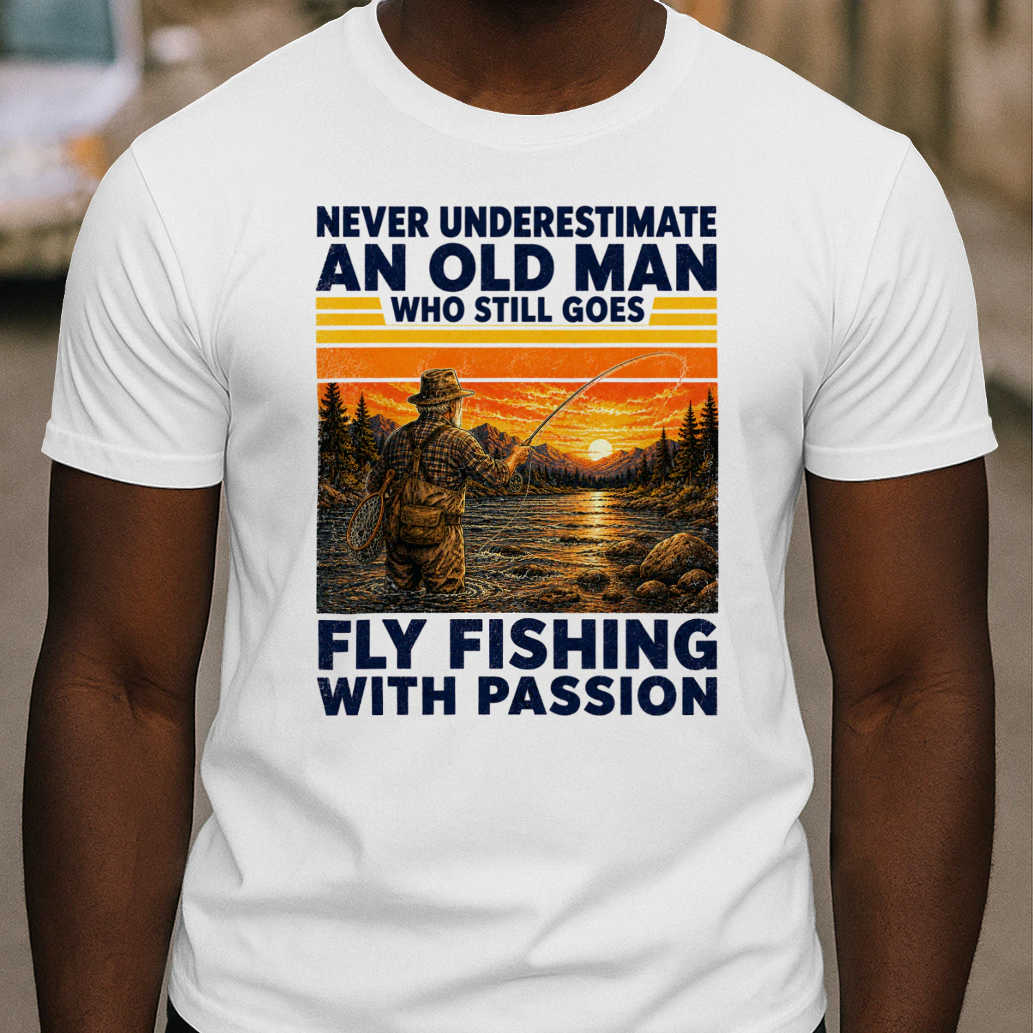 TEU1136 Man Fly Fishing
