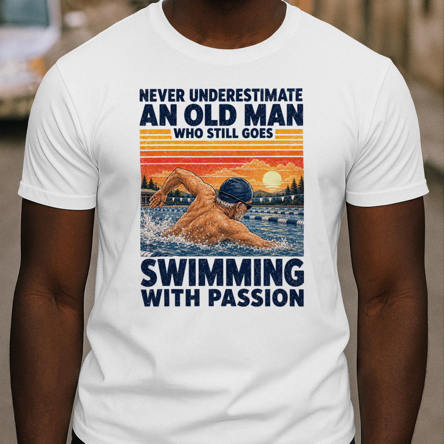 TEU1037 Man Swimming