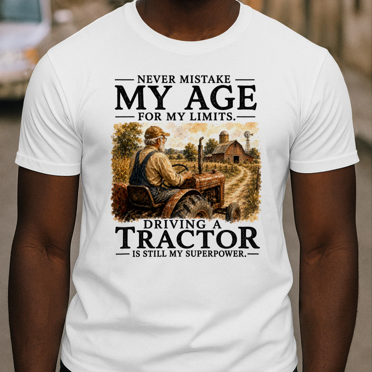 TEU0586 My Age - Driving A Tractor