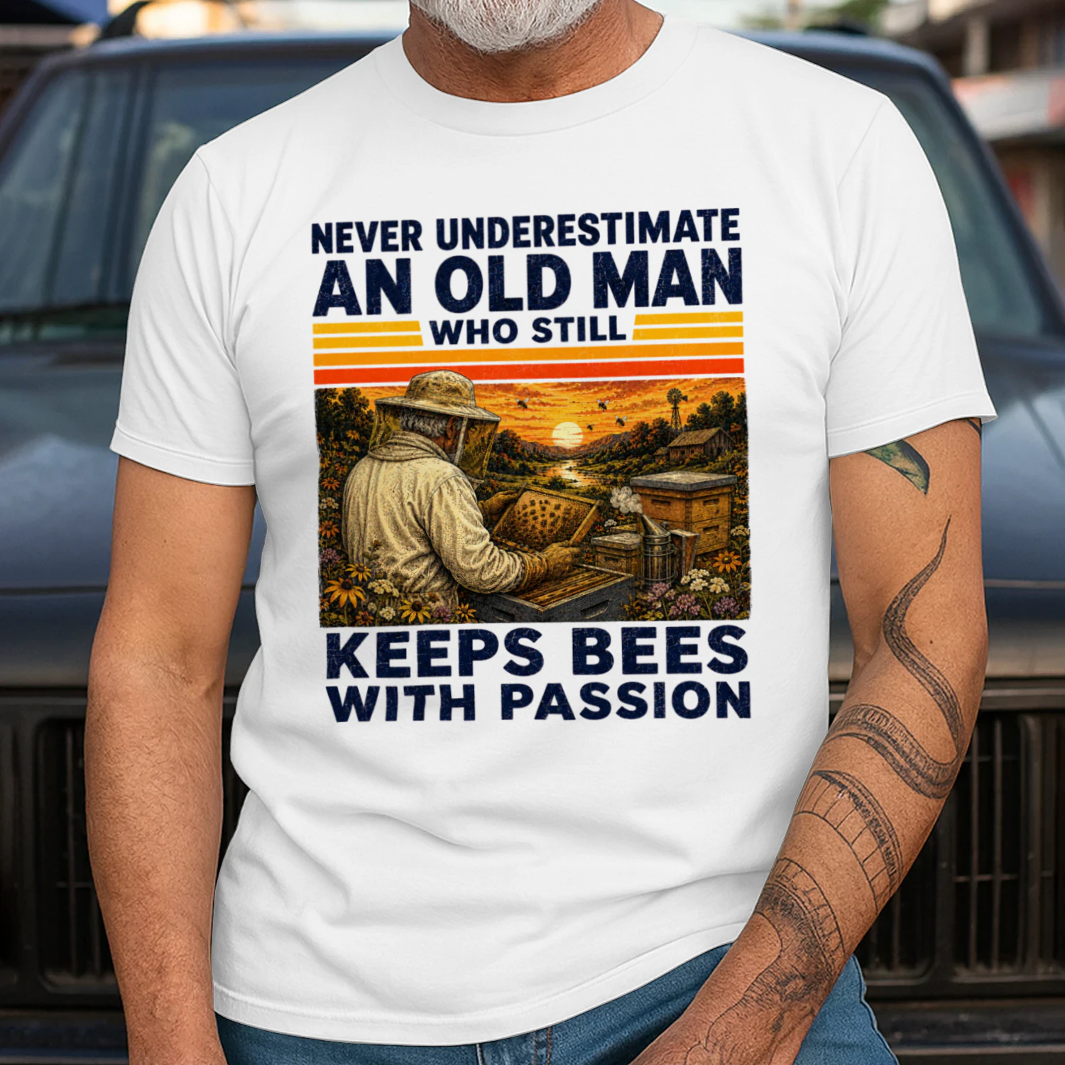 TEU1143 Man Keeps Bees