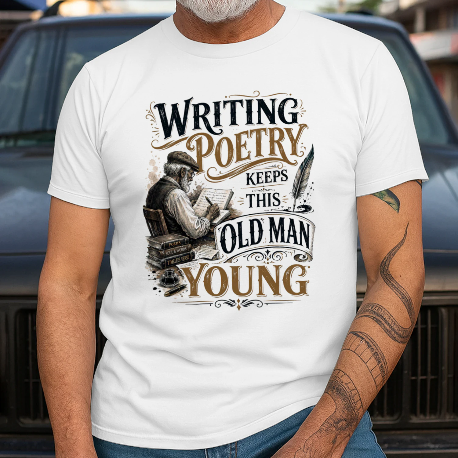 TEU0340 Writing Poetry Keeps This Old Man Young