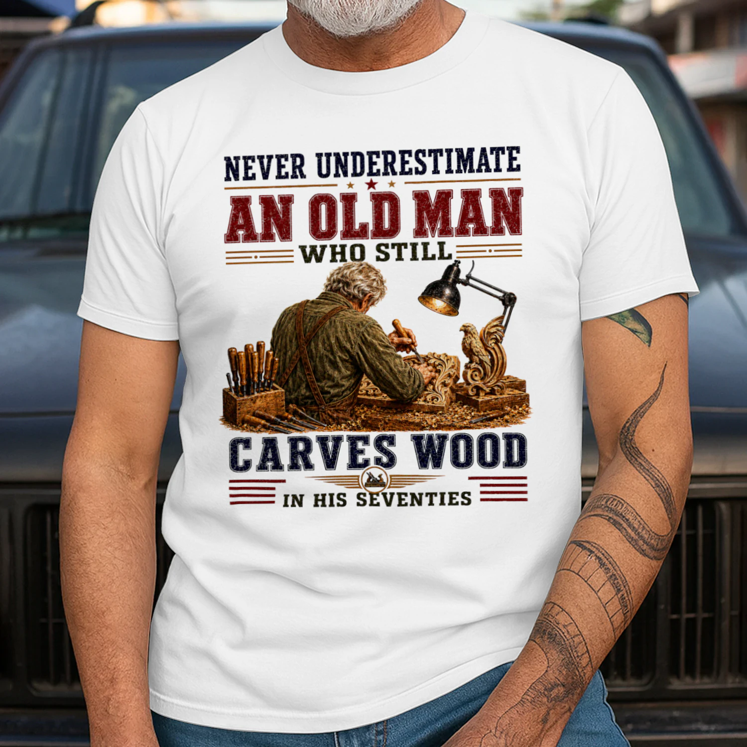 Never Underestimate An Old Man Who Still Carves Wood In His Seventies