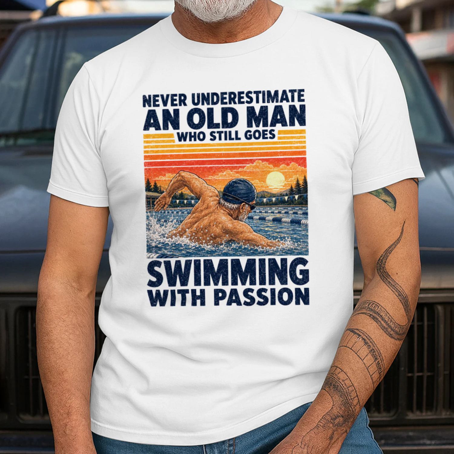 TEU1037 Man Swimming