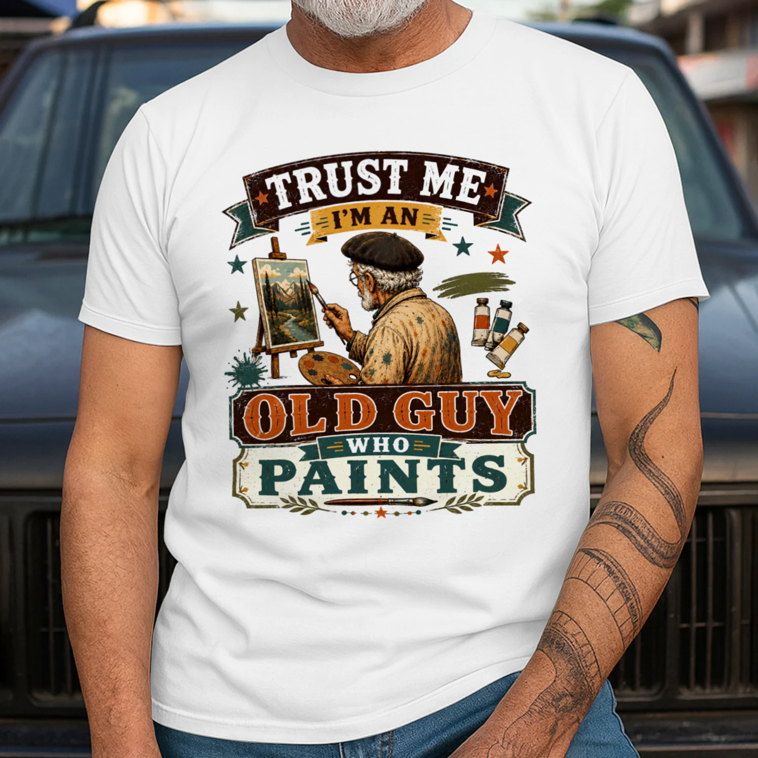 TEU0279 Trust Me I'm An Old Guy Who Paints