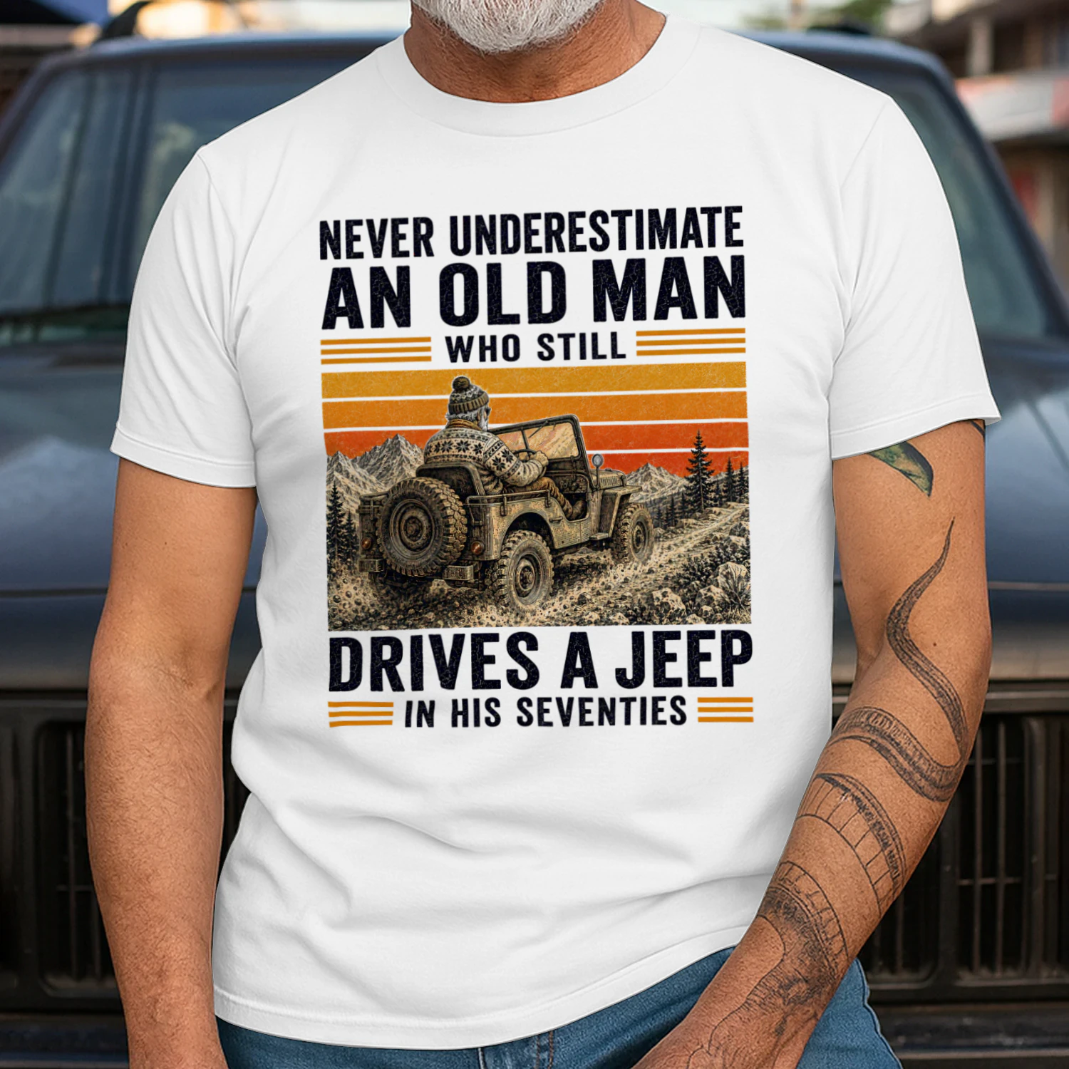 TEU0417 Drives A Jeep