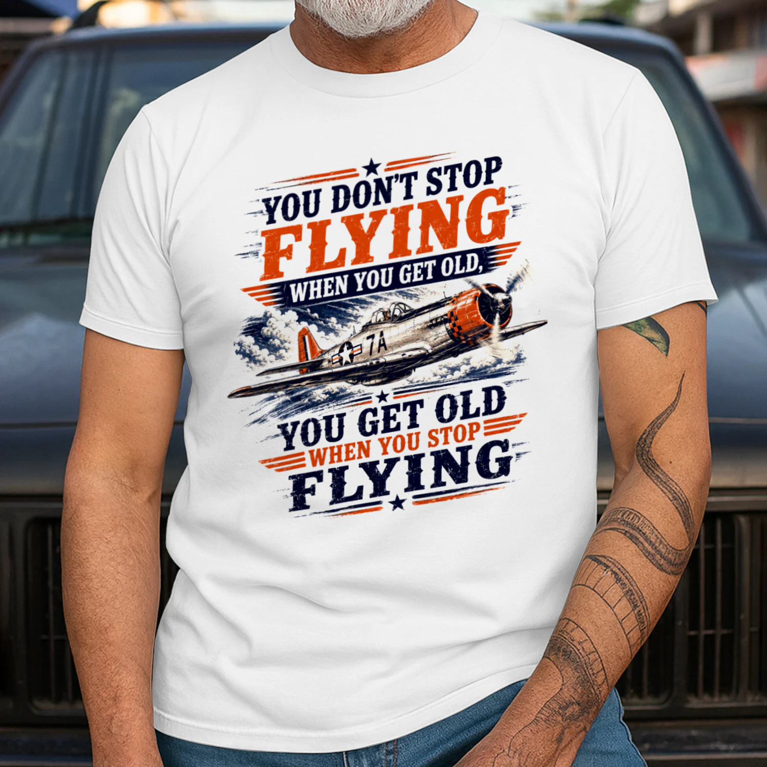 TEU0612 You Don't Stop Flying When You Get Old You Get Old When You Stop  Flying