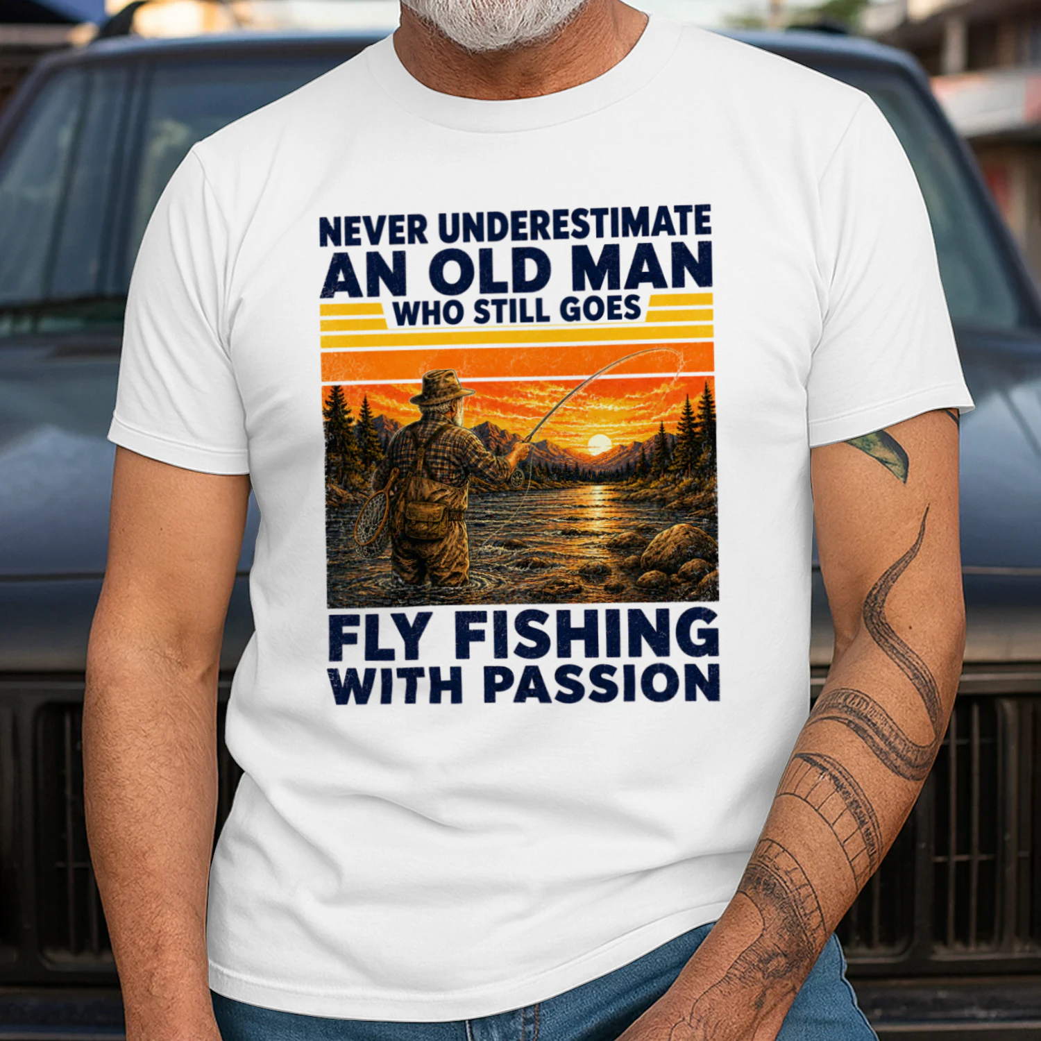 TEU1136 Man Fly Fishing