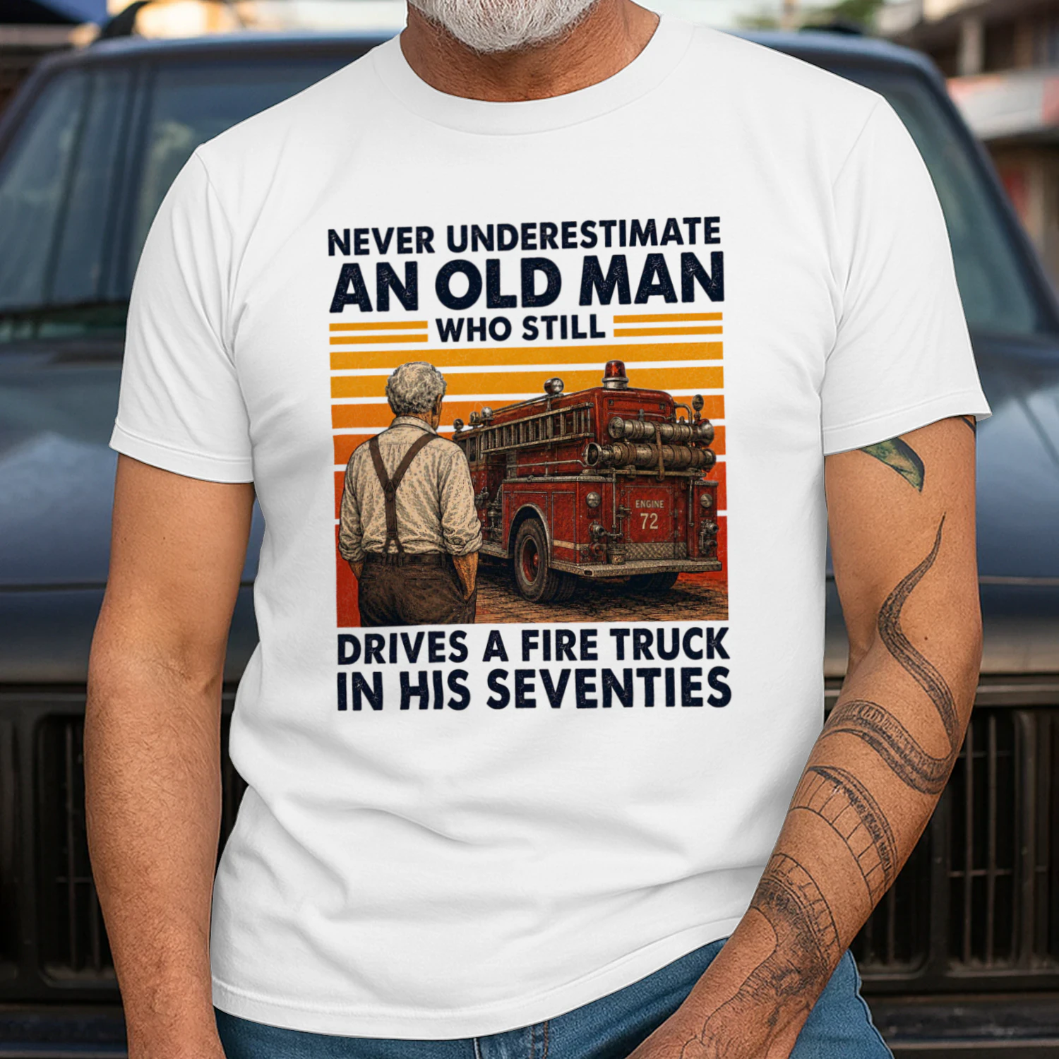 TEU0229 Drives A Fire Truck