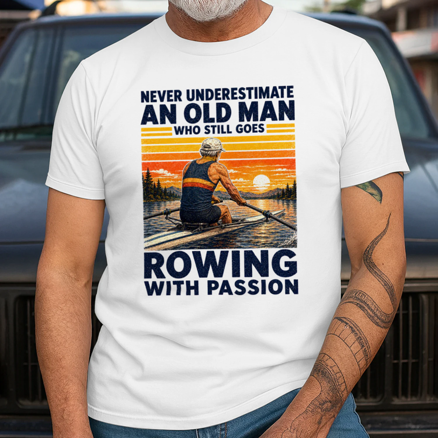 TEU1032 Man Rowing