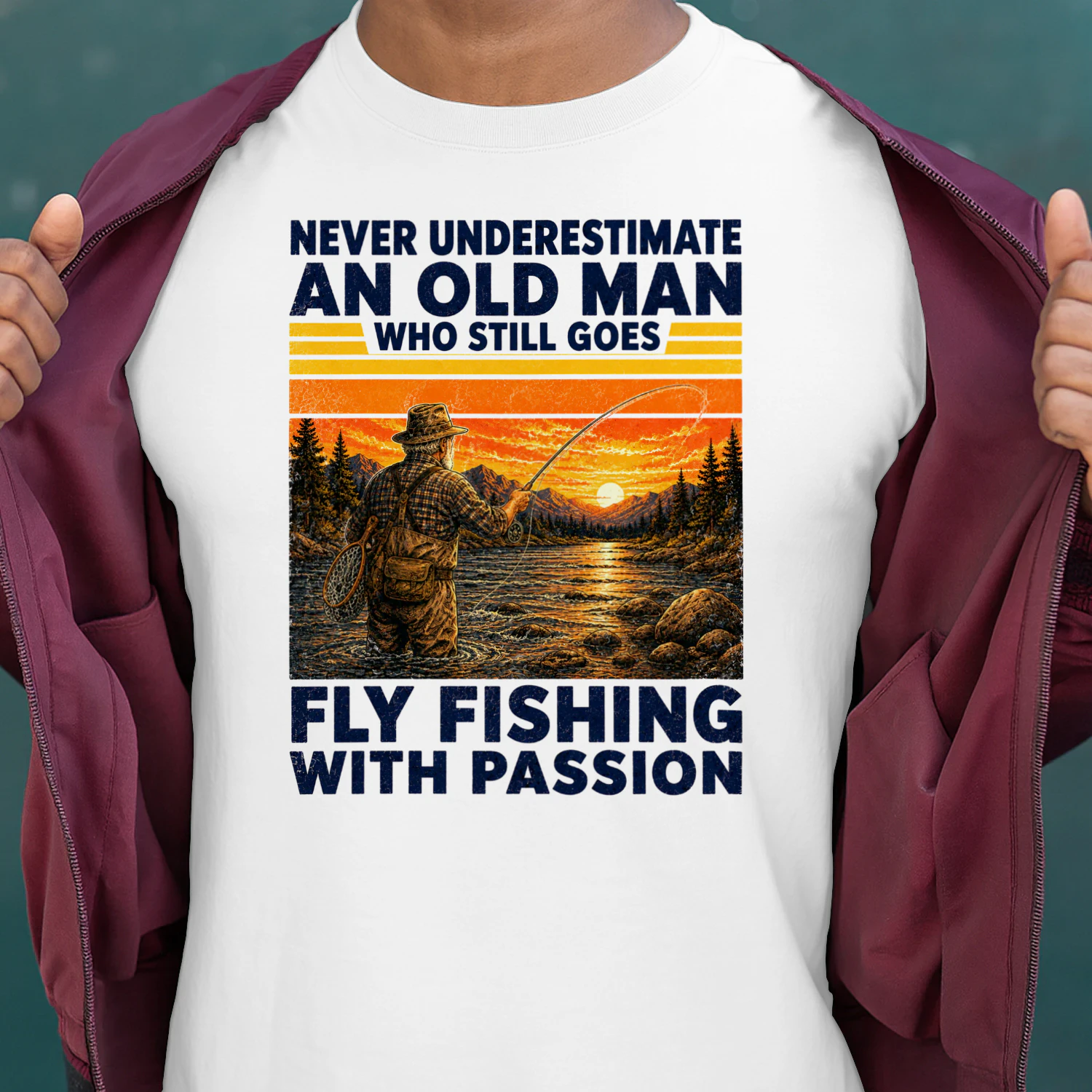 TEU1136 Man Fly Fishing