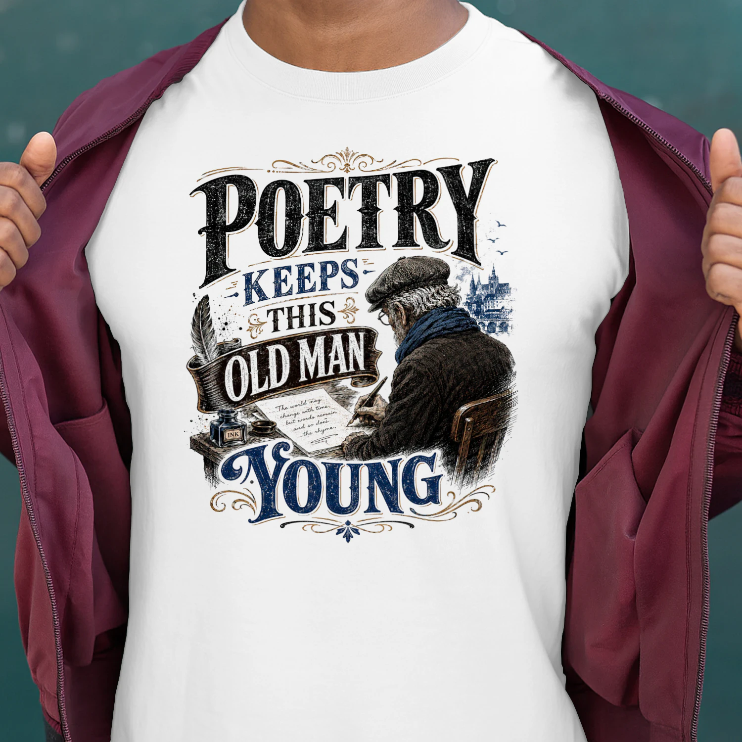 TEU0339 Poetry Keeps this old man young