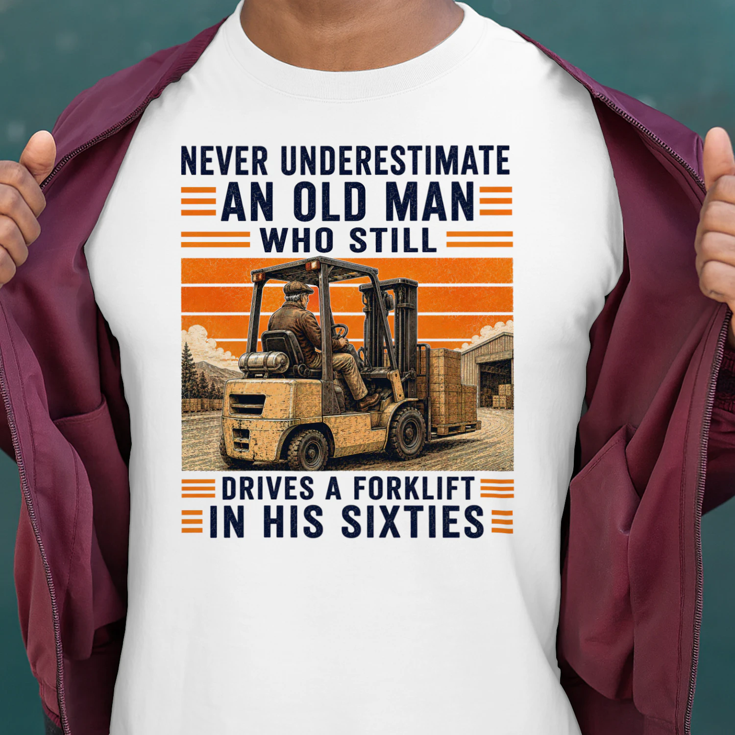TEU0480 Drives A Forklift