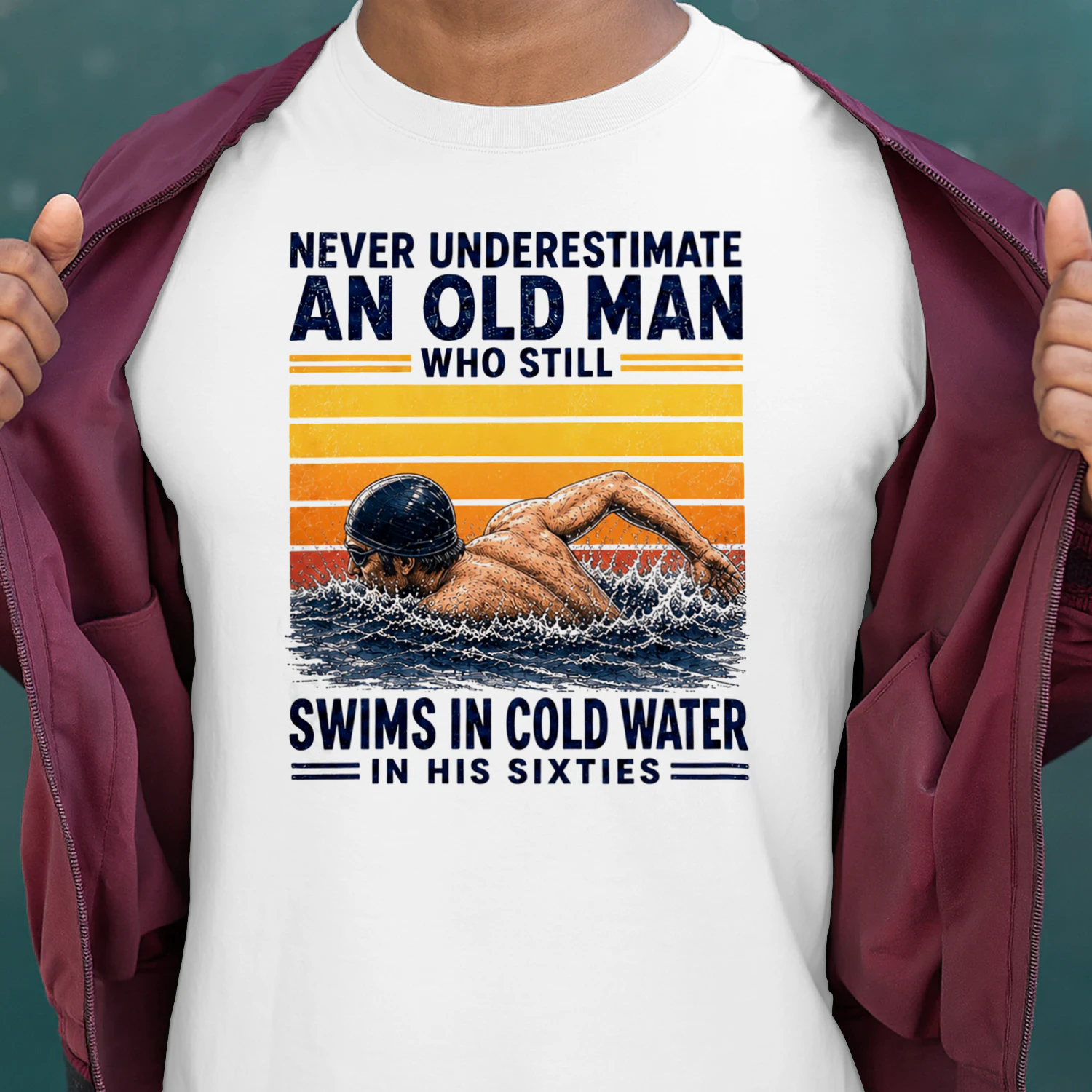 TEU0320 Swims In Cold Water