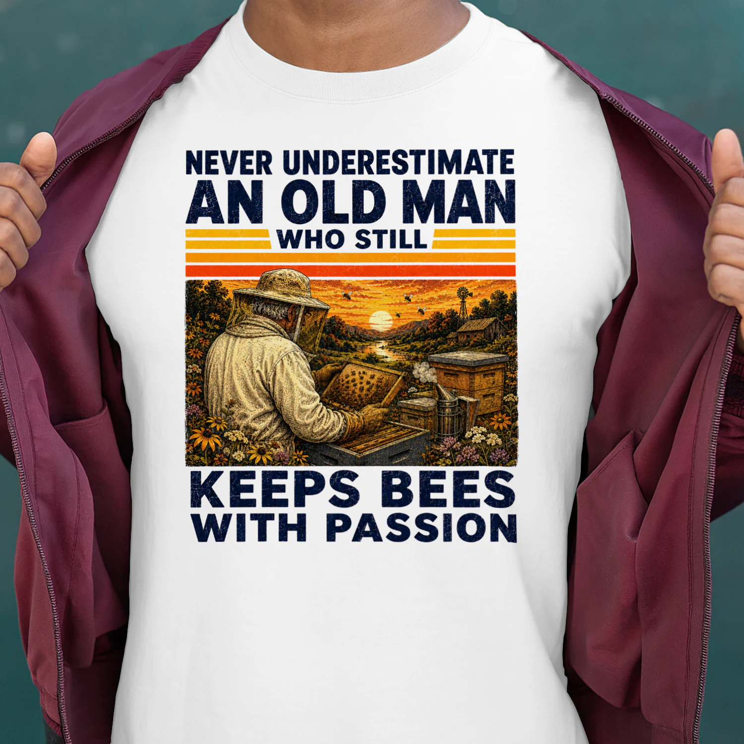TEU1143 Man Keeps Bees