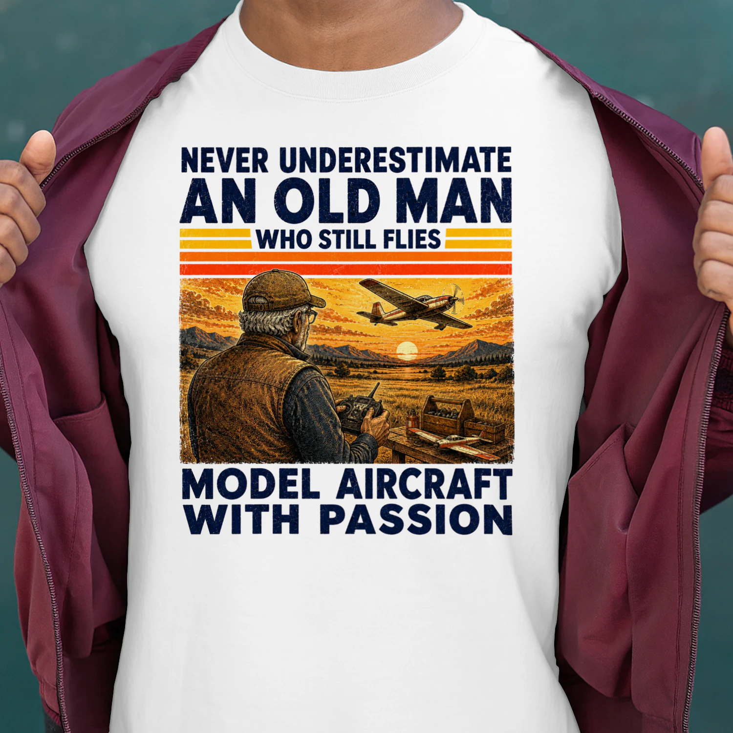 TEU1135 Man Flies Model Aircraft