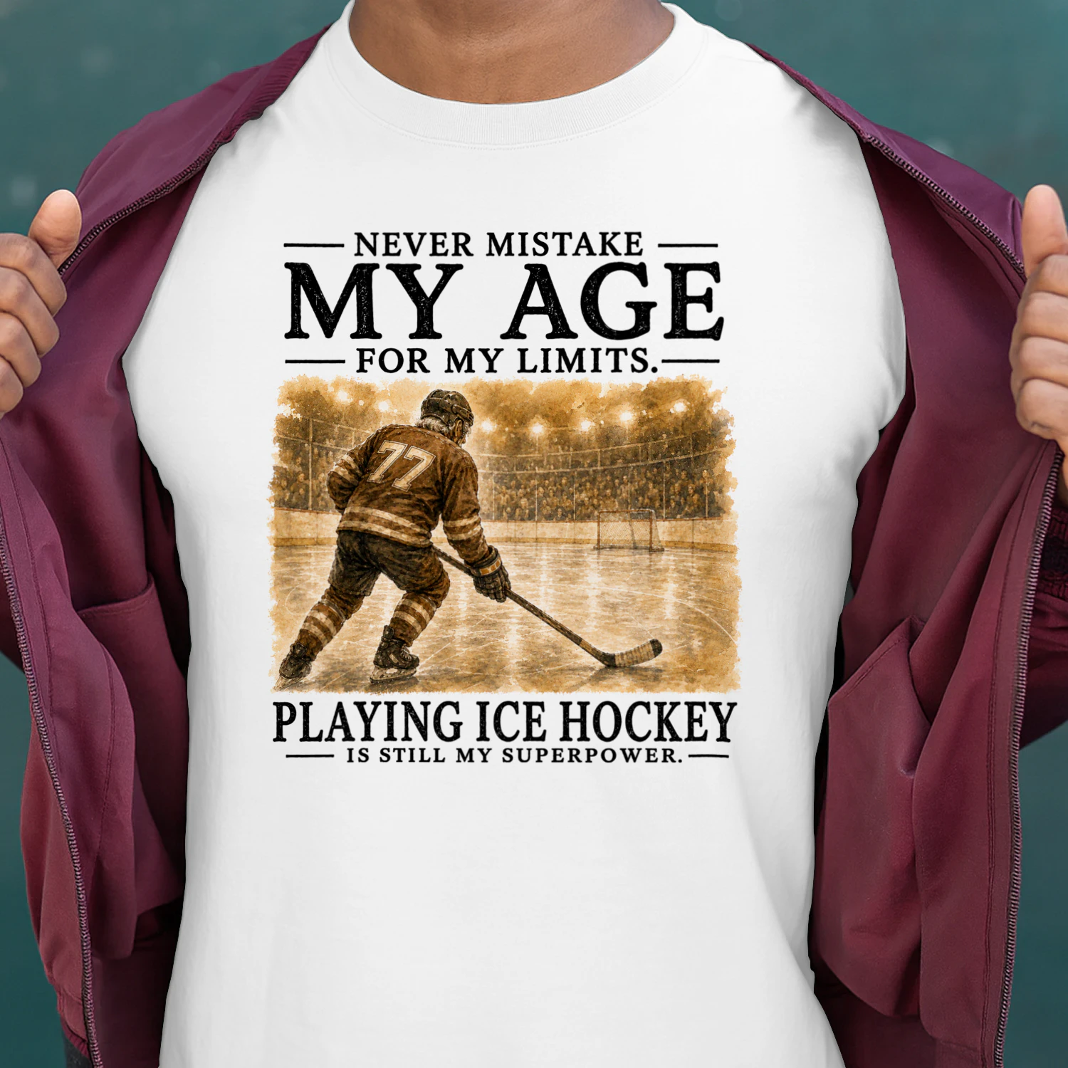 TEU0594 PLAYING ICE HOCKEY