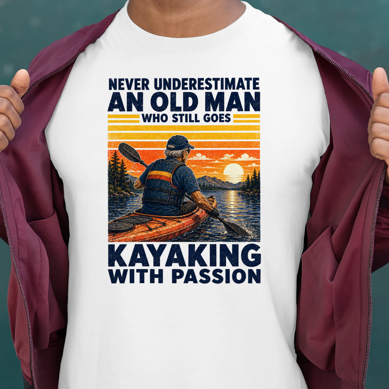 TEU1029 Man Kayaking