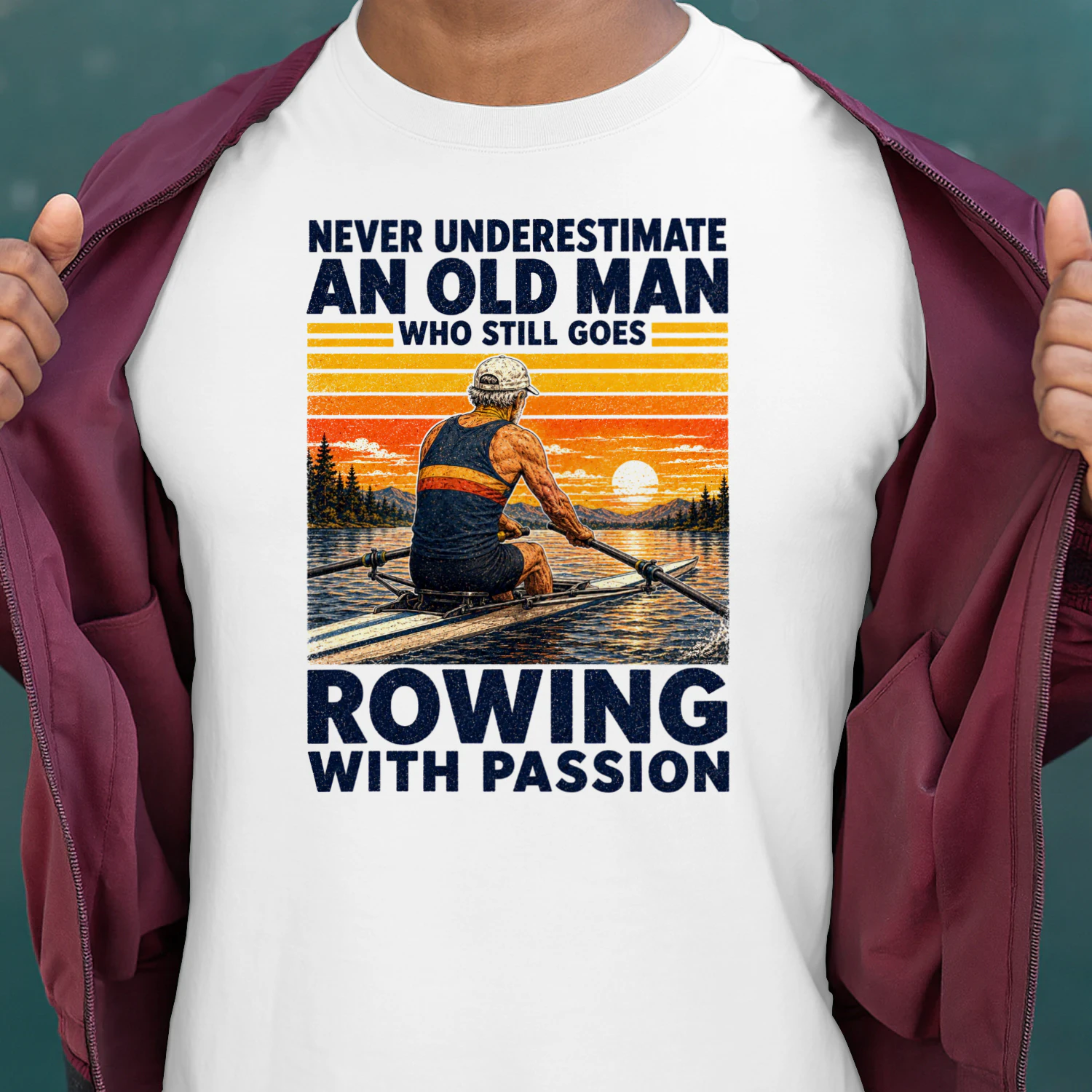 TEU1032 Man Rowing