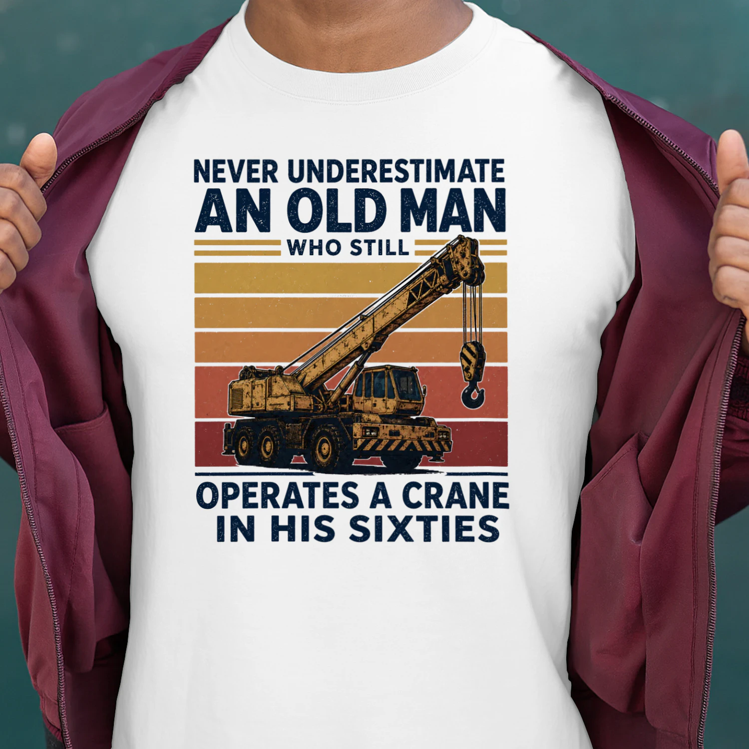 Operates A Crane